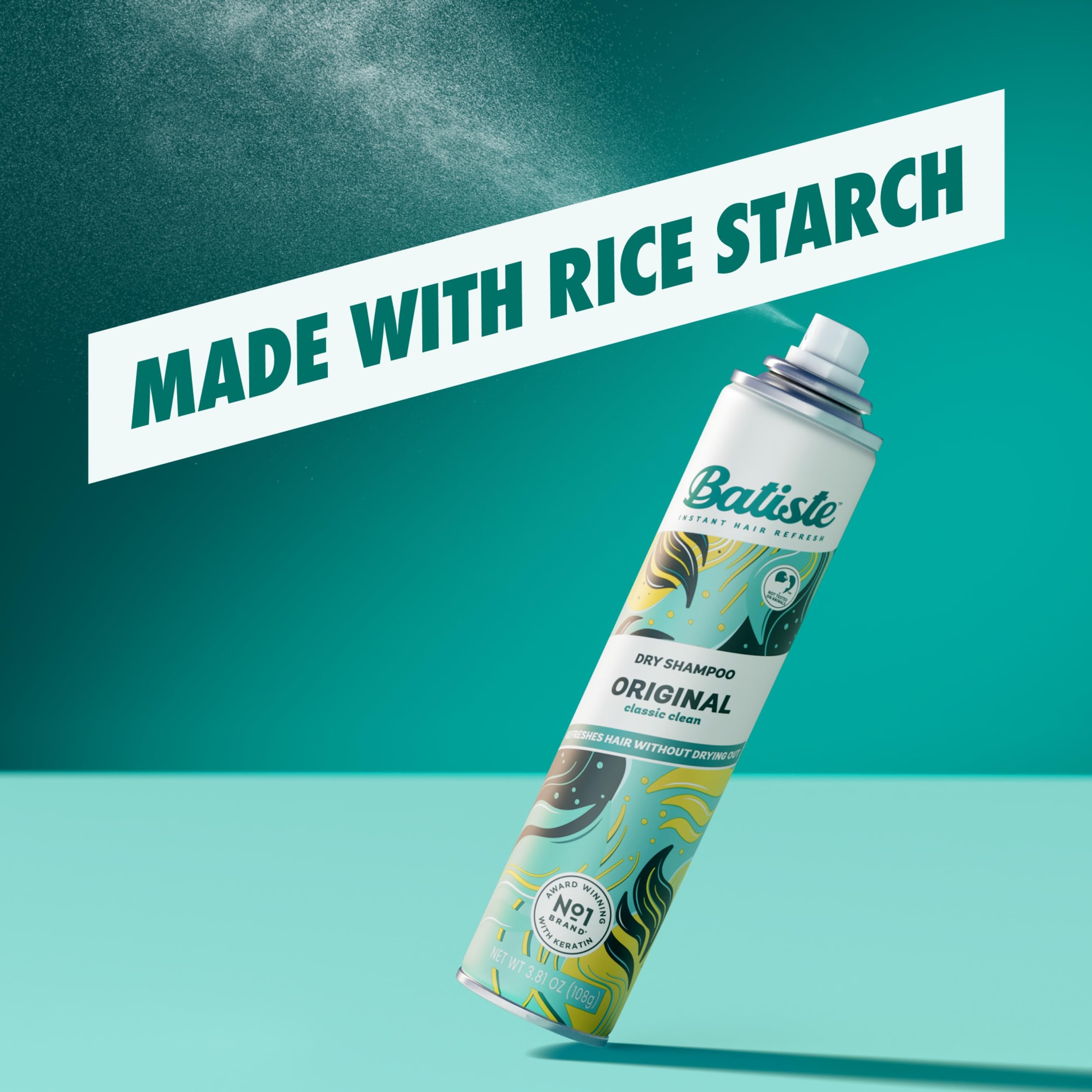 Batiste Dry Shampoo, Original, 5.71 oz - Absorbs Oil & Grease, Classic Clean Scent 7