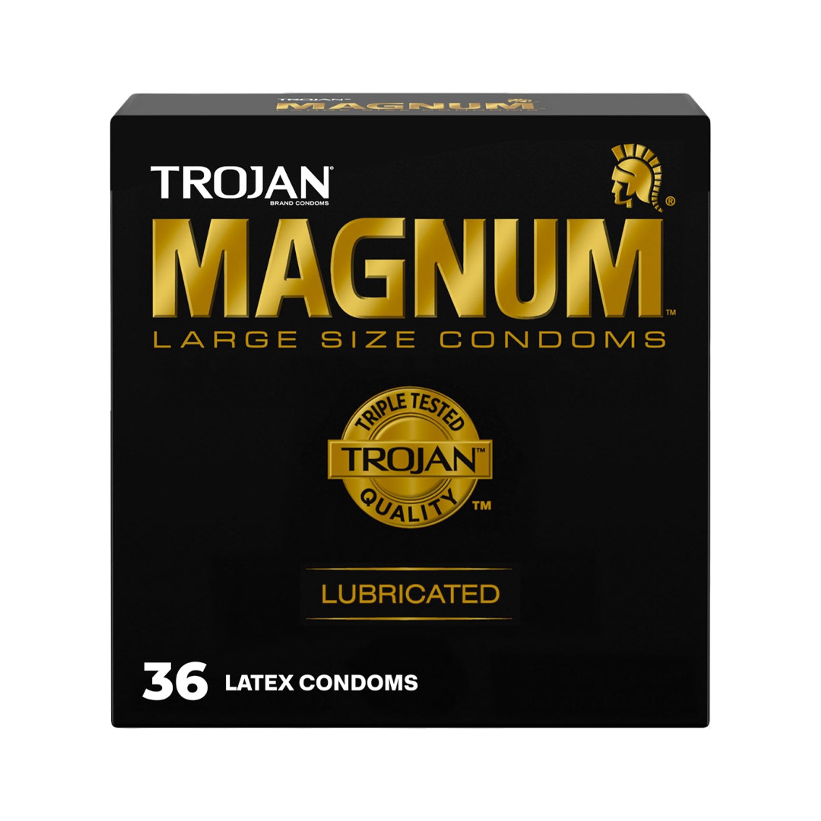 Trojan Magnum Original Large Size Condoms 36 Count - Comfortable & Smooth Lubricated Condoms 1