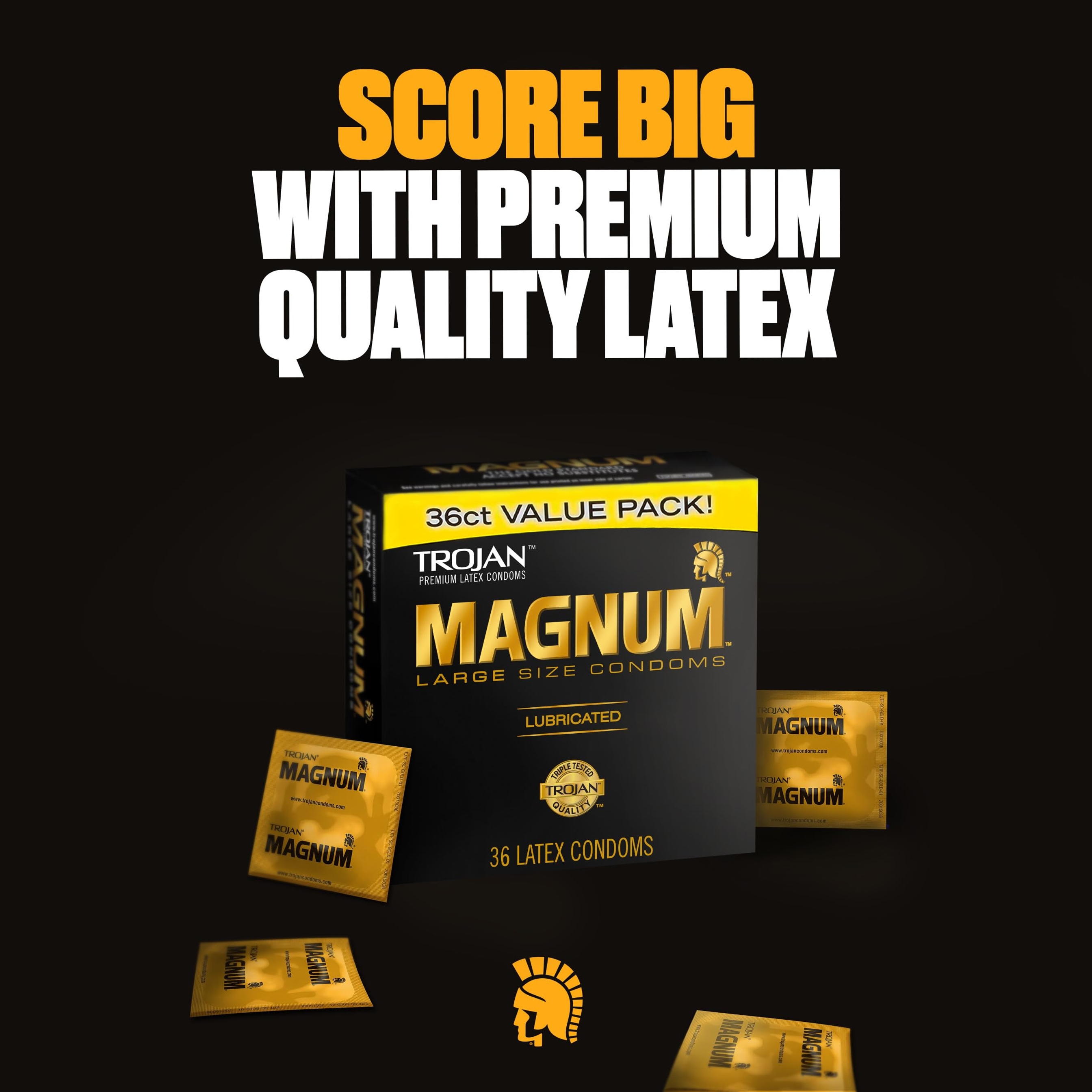 Trojan Magnum Original Large Size Condoms 36 Count - Comfortable & Smooth Lubricated Condoms 4