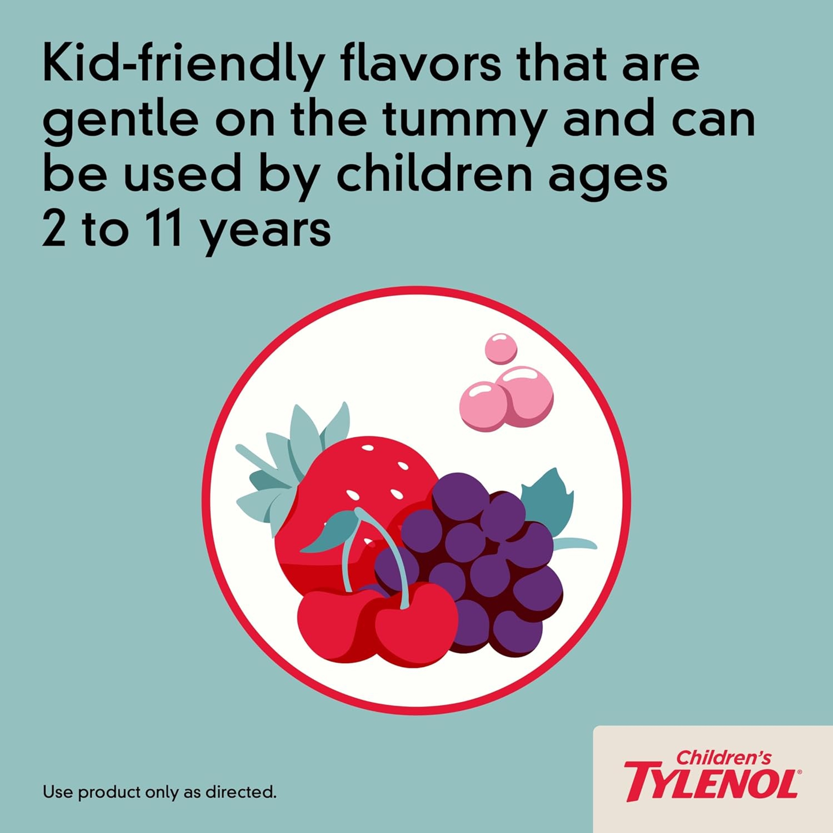 Children's Tylenol Liquid Oral Suspension Medicine, Acetaminophen Pain Reliever & Fever Reducer, Aspirin-, Ibuprofen- & Alcohol-Free, Cherry, 4 Fl. Oz 6