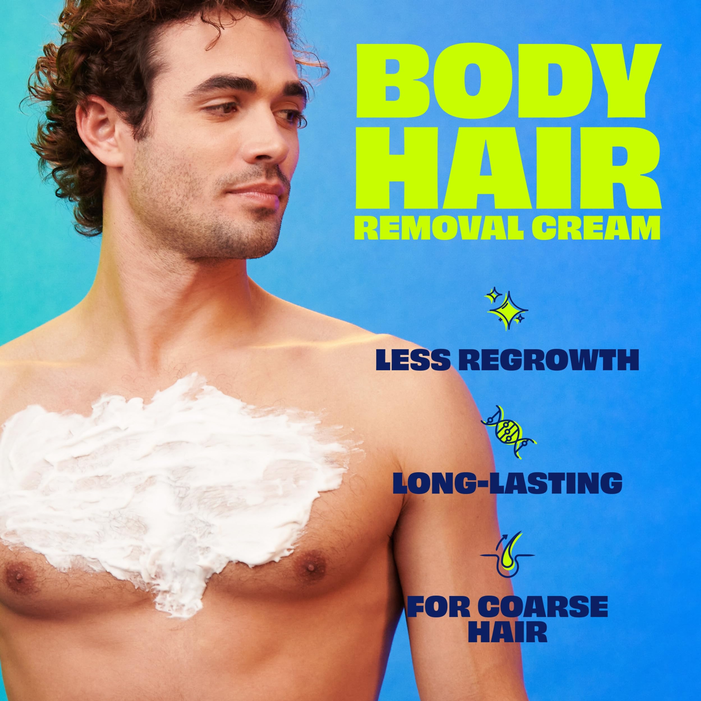 Nair Men Hair Remover Body Cream 12 oz - Quick & Easy Body Hair Removal, Use for Chest, Back, Arms & Legs 2