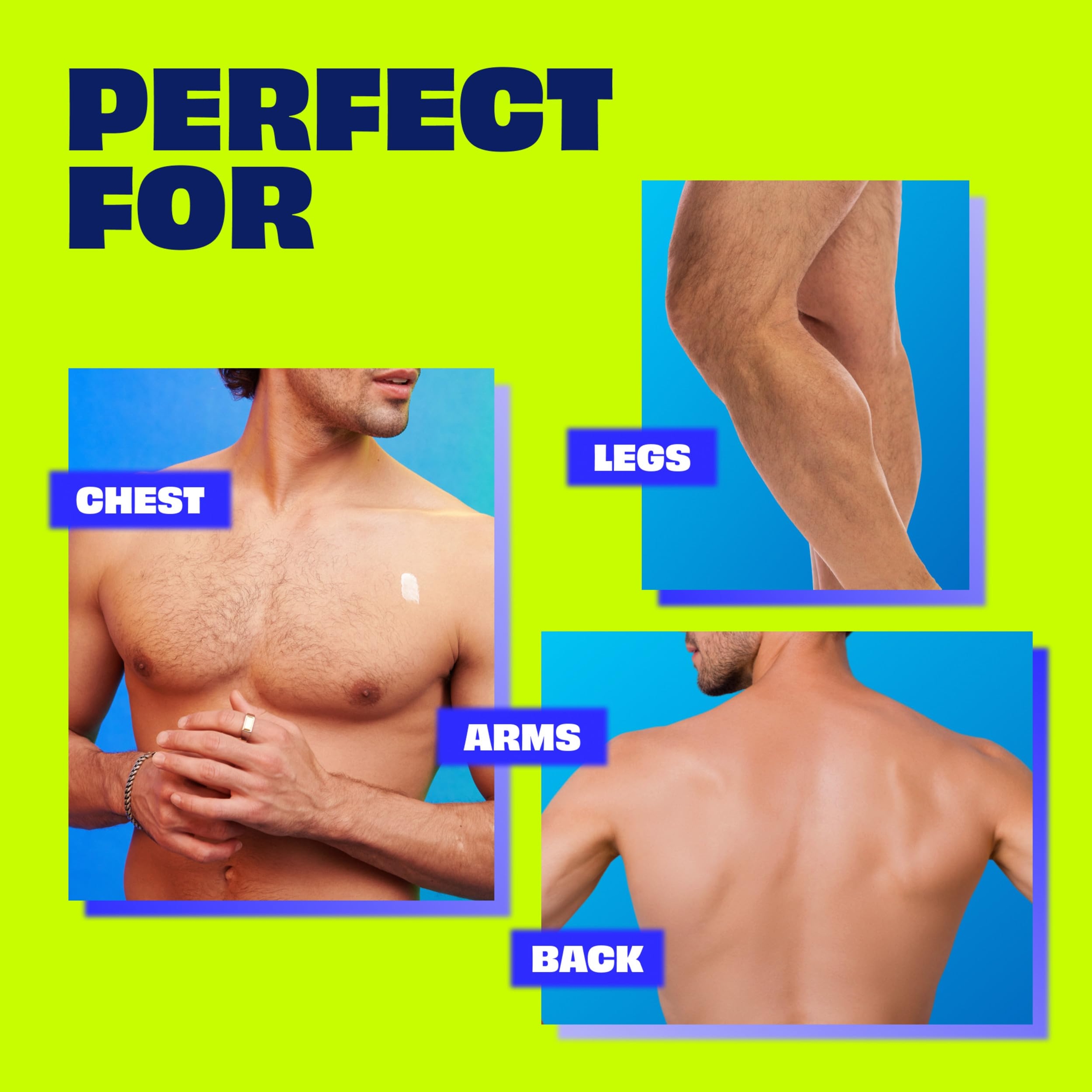 Nair Men Hair Remover Body Cream 12 oz - Quick & Easy Body Hair Removal, Use for Chest, Back, Arms & Legs 3