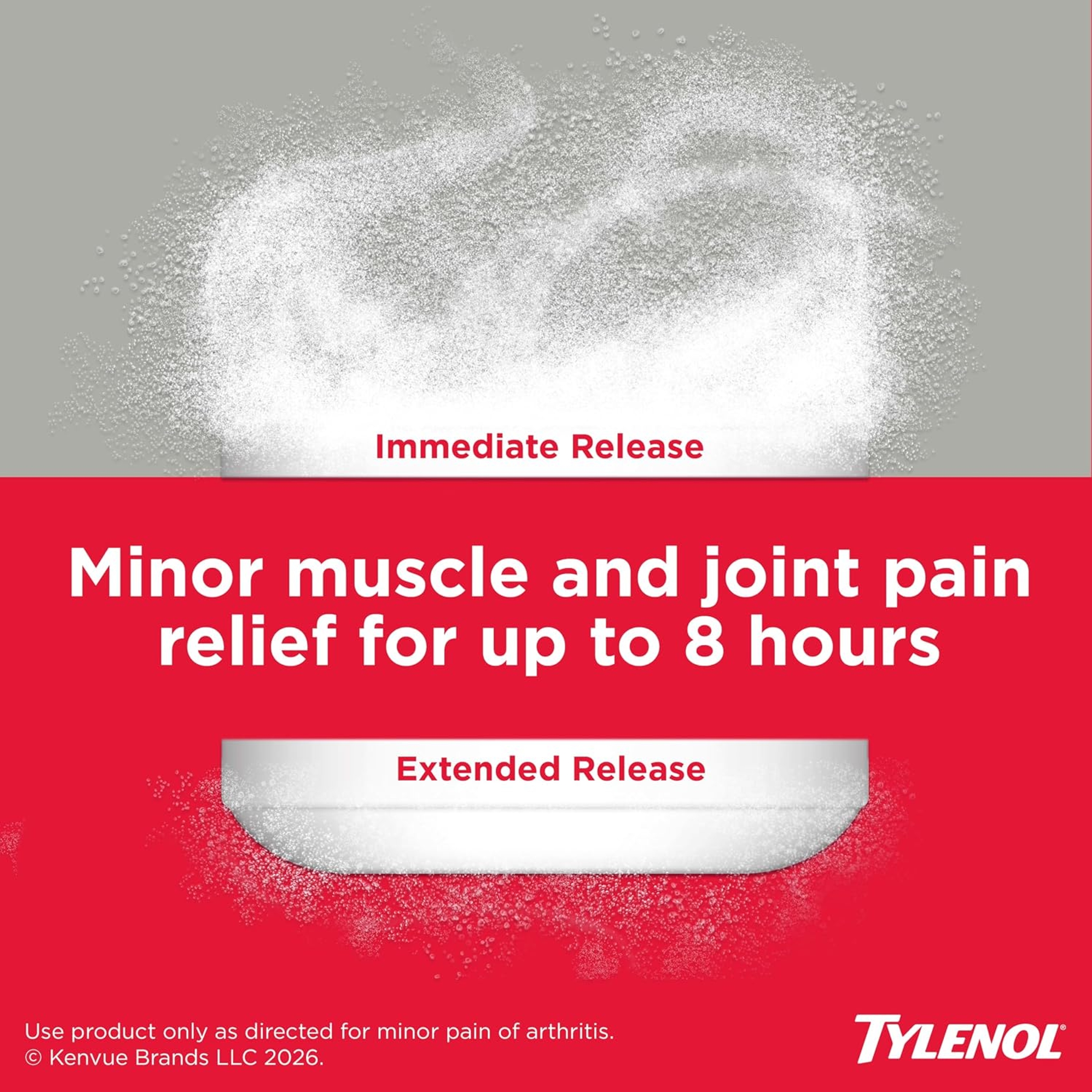 Tylenol 8 Hour Acetaminophen 650 mg Extended Release Caplets, Fast Acting Bi-Layer Design, Quick & Long Lasting Pain Relief for Muscle, Joint, Back & Arthritis Aches, Fever Reducer, 100 Count 3