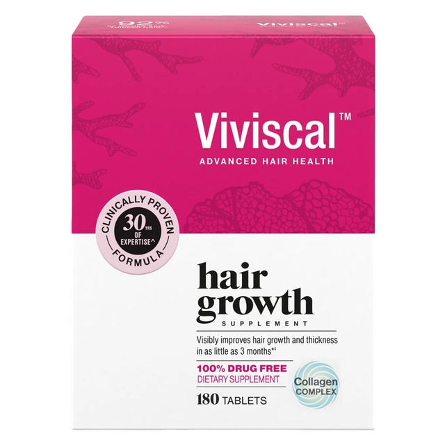 Viviscal Hair Growth Supplement 180 Tablets - for Thicker & Fuller Hair, Nourishes Thinning & Loss