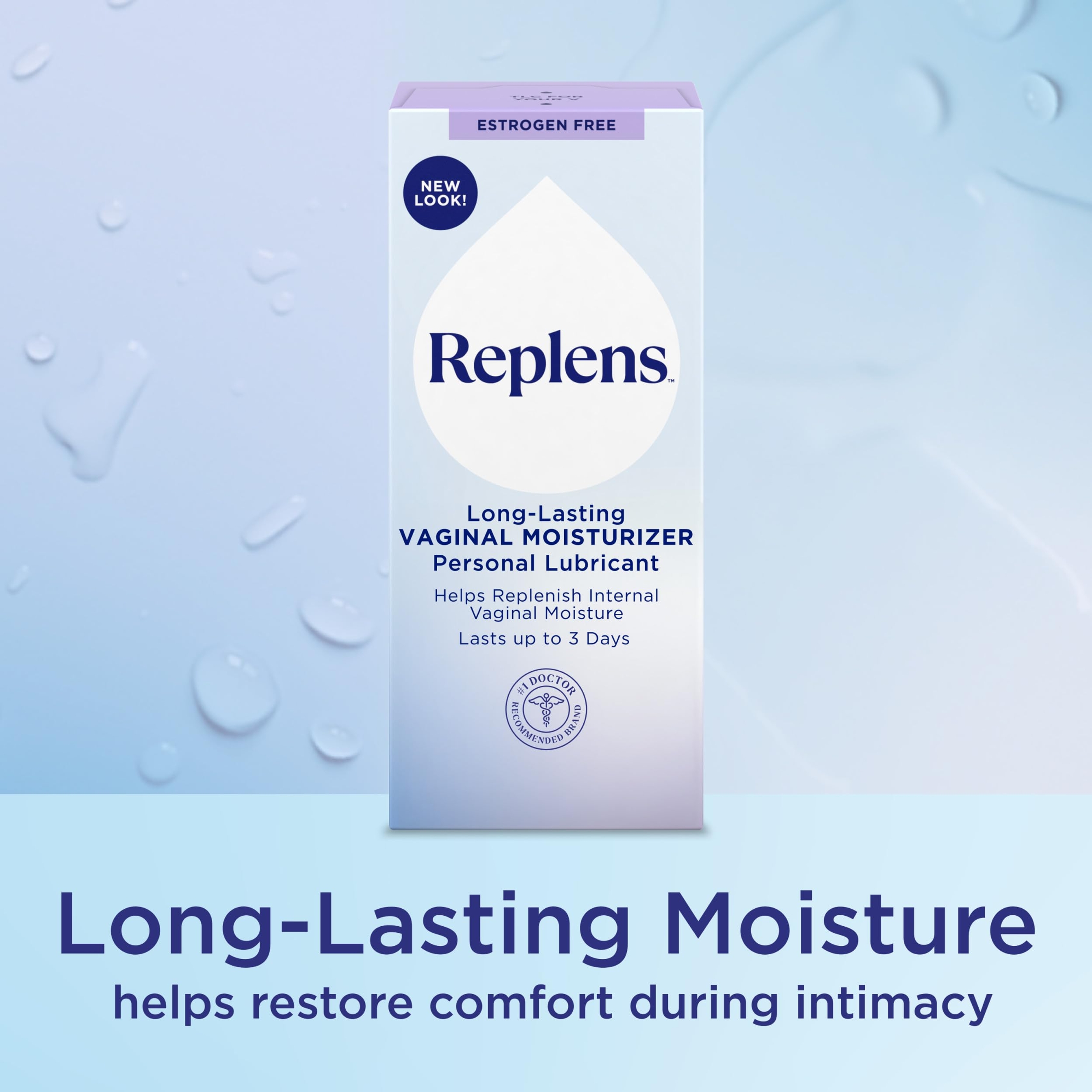 Replens Long-Lasting Feminine Moisturizer 1.23 oz with Reusable Applicator - Relieves Vaginal Dryness for Up to 3 Days 5