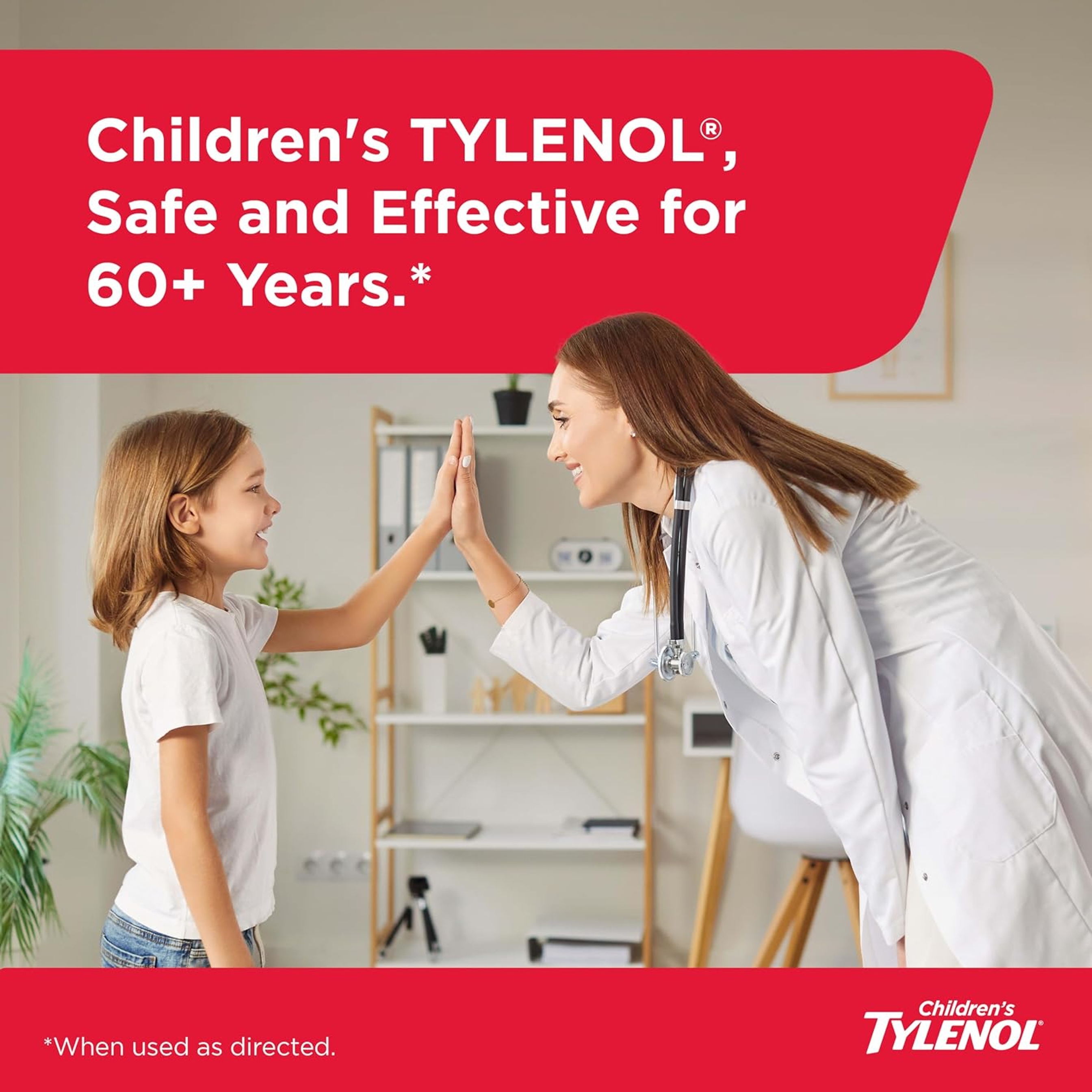 Children’s Liquid Tylenol, Dye-Free, Acetaminophen Oral Suspension, Alcohol-, Paraben-, and Ibuprofen-Free, Pain Relief and Fever Reducer, Measuring Cup for Dosing, Cherry Flavor, 8 Fluid Ounces 3