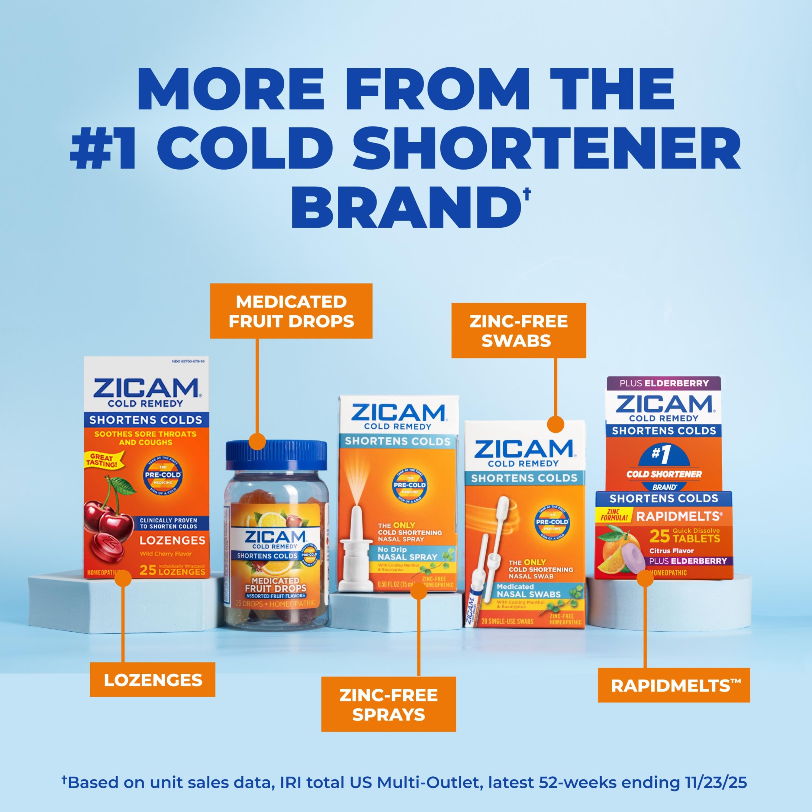Zicam Cold Remedy RapidMelts, Elderberry Citrus, 25 Count - Shortens Cold Duration, Helps Relieve Stuffy Nose 9