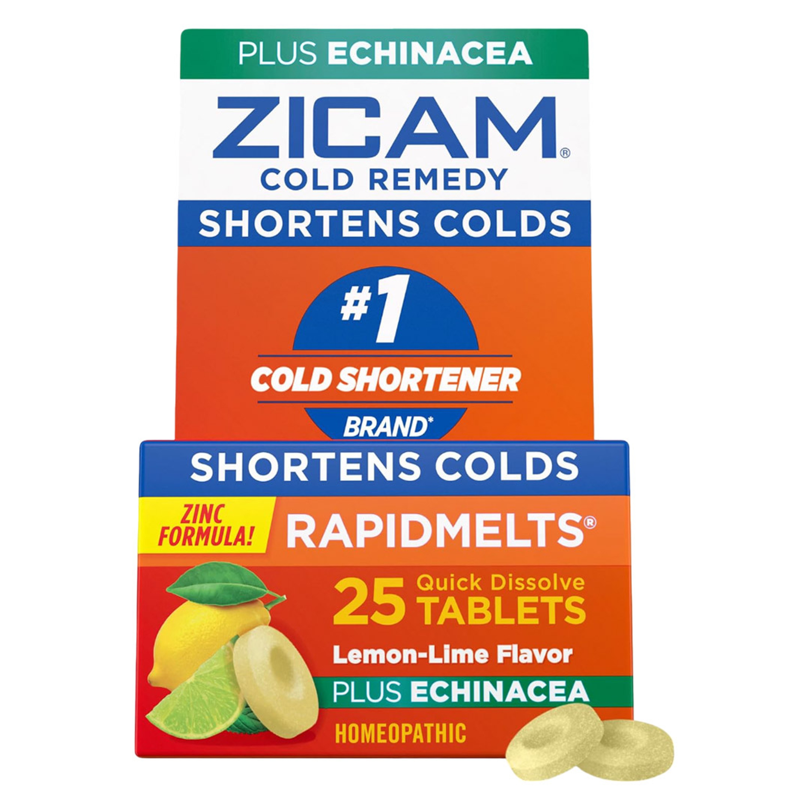 Zicam Cold Remedy RapidMelts, Lemon Lime, 25 Count - Shortens Cold Duration, Helps Relieve Stuffy Nose 1