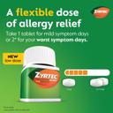 Zyrtec 24 Hour Allergy Relief Tablets, Indoor & Outdoor Allergy Medicine for Adults with 5 mg Cetirizine Hydrochloride, Relief of Runny Nose, Sneezing, Itchy Eyes, Plus Dust, Mold & Pet Dander, 35 ct 3
