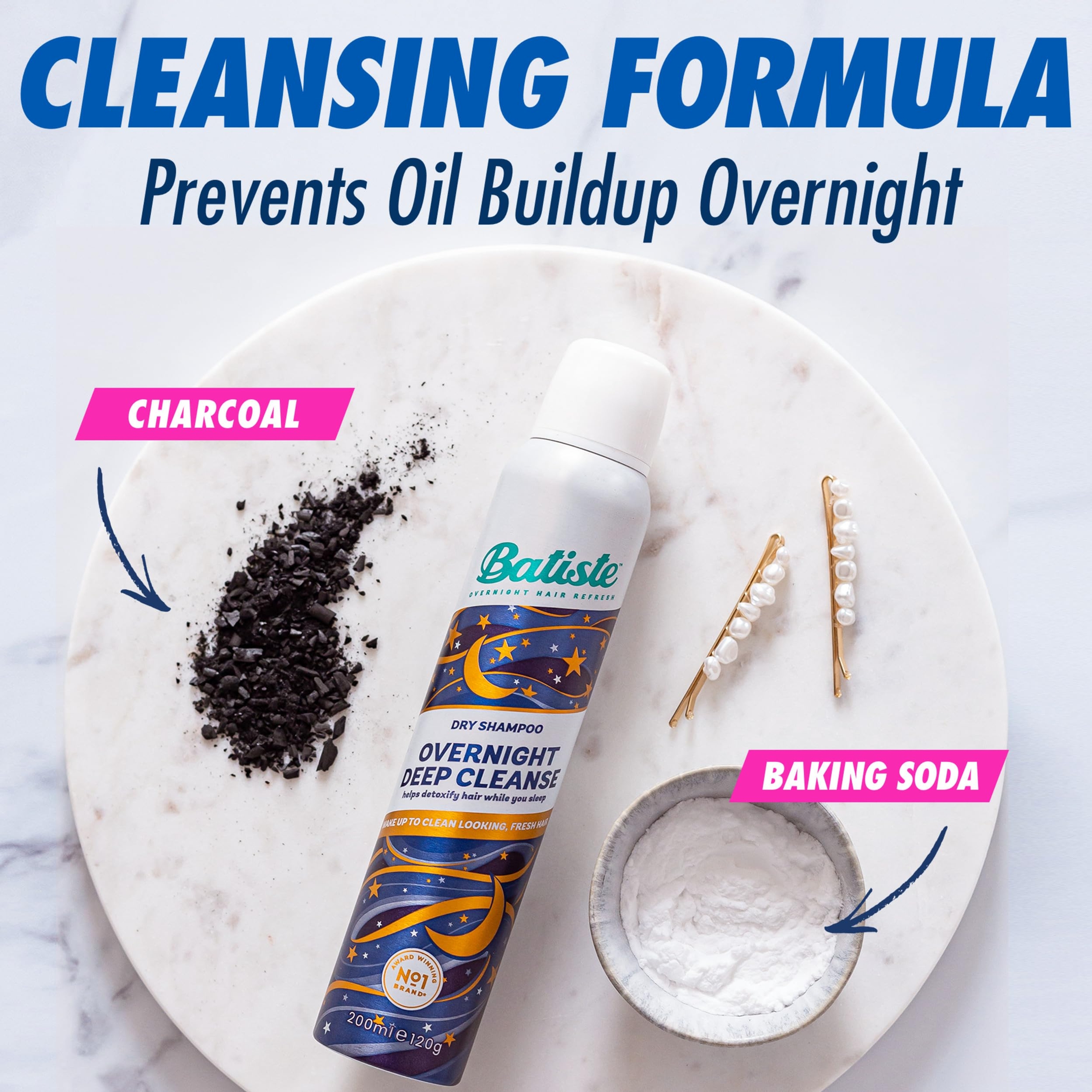 Batiste Overnight Deep Cleanse Dry Shampoo, Wake up to Beautiful Hair by Preventing Oil Build-up, 3.81 oz 15