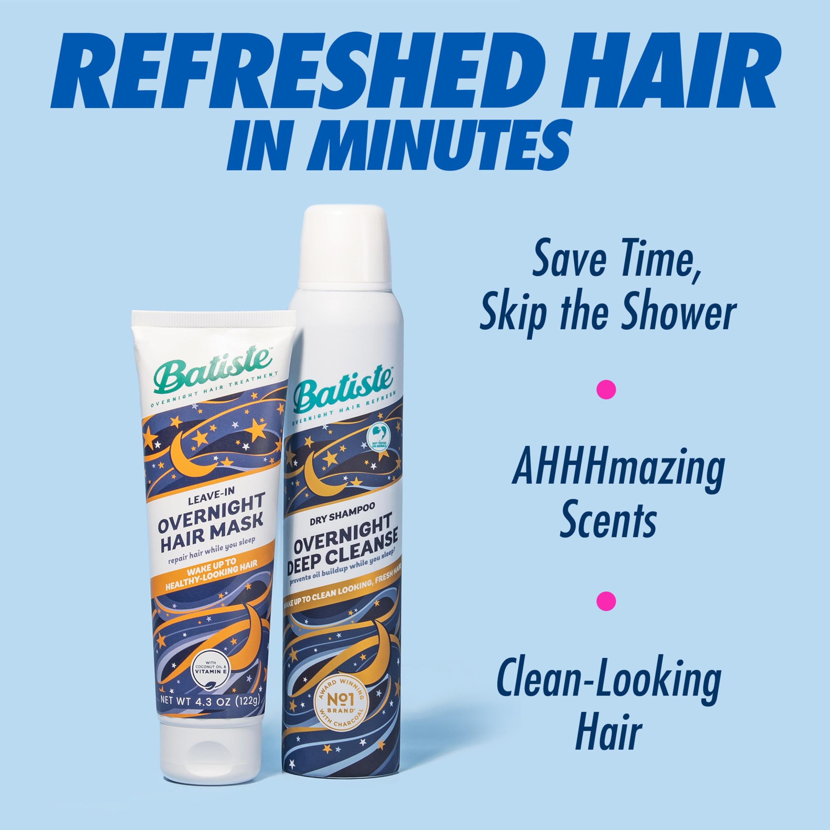 Batiste Overnight Deep Cleanse Dry Shampoo, Wake up to Beautiful Hair by Preventing Oil Build-up, 3.81 oz 18