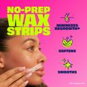 Nair Wax Ready-Strips for Face & Bikini 40 Count - Hair Removal Wax Strips, Orchid and Cherry Blossom Extracts 2