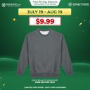 Synctives Men's Relax Fit Sweatshirt, Dark Heather Gray, S - CMSW0002 1