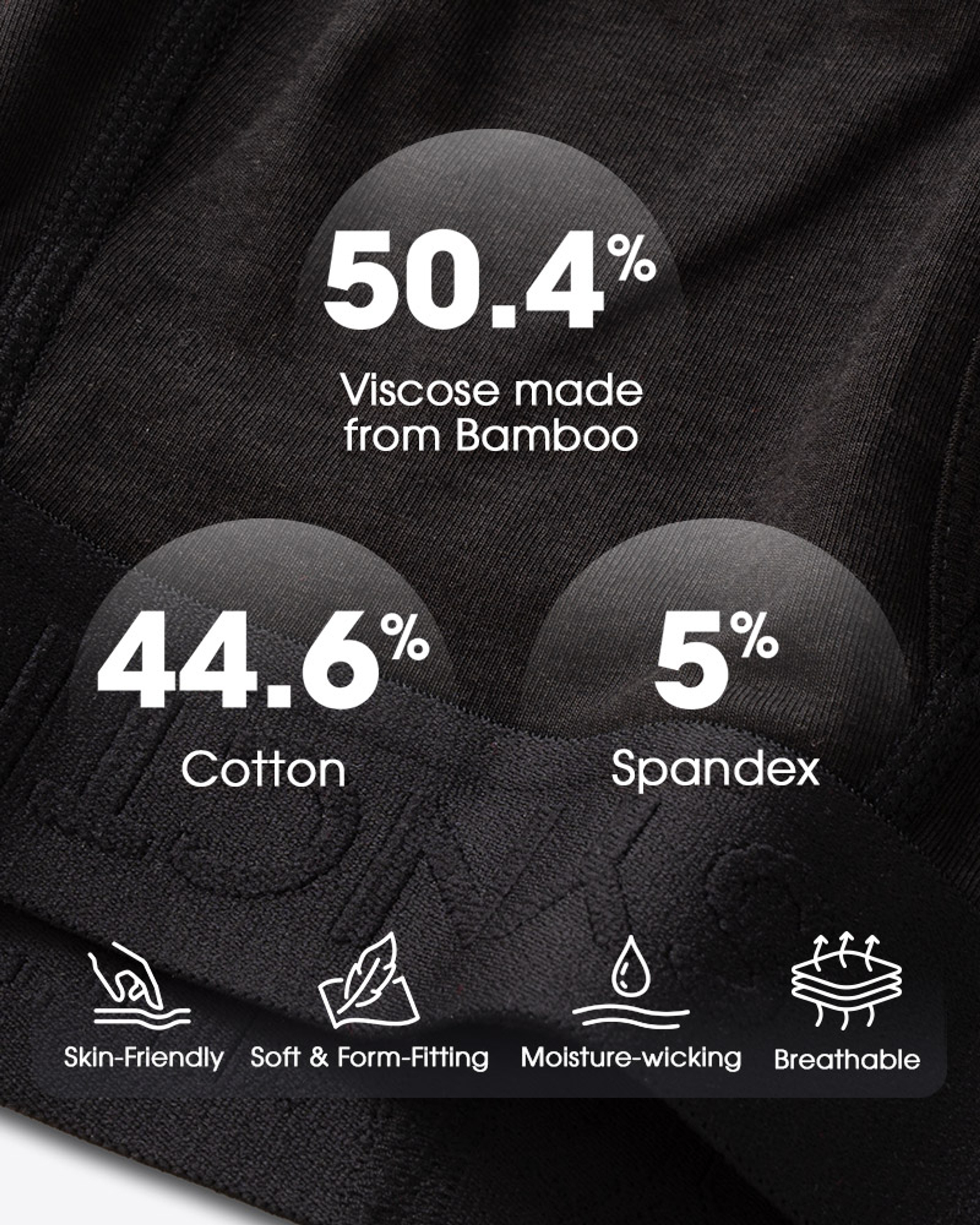 [Bamboo Cotton] Synctives Men’s Trunk Fit Underwear 4