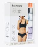 [Bamboo Cotton] Synctives Women's Hipster Panties 5-Pack 2