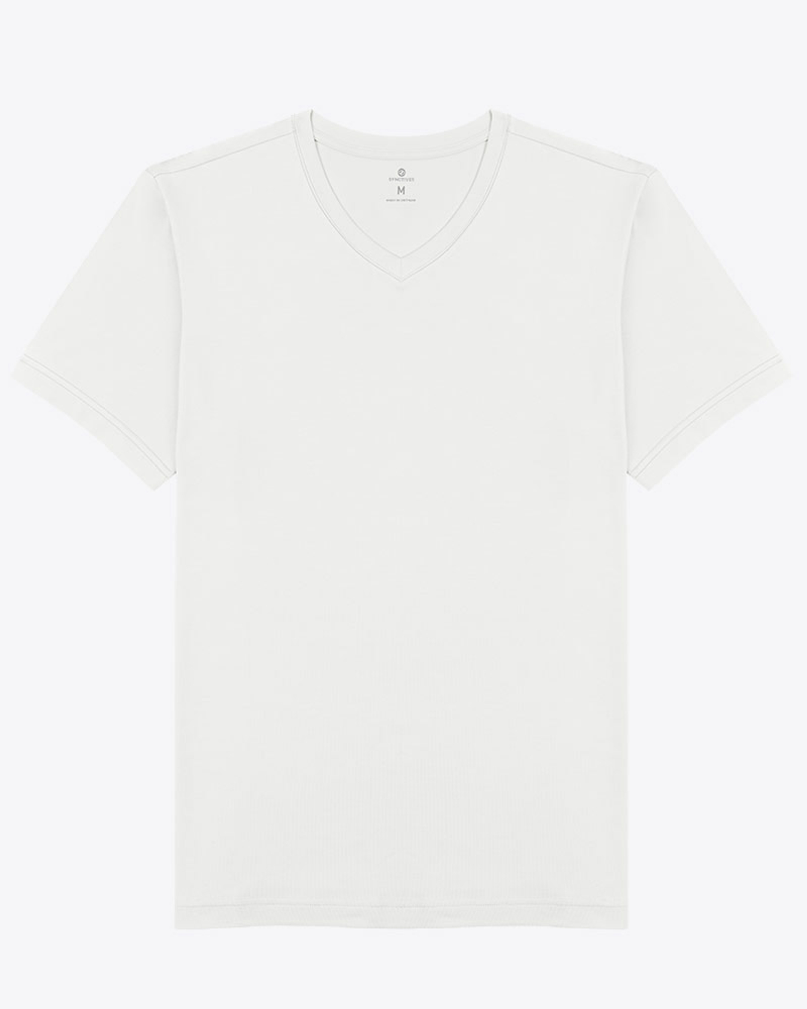 [Bamboo Cotton] Synctives Men’s Slim Fit V-Neck Undershirt 1