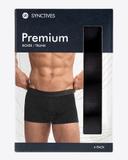 [Bamboo Cotton] Synctives Men’s Trunk Fit Underwear 4-Pack 2
