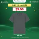 Synctives  Men’s Slim Fit V-Neck T-shirt, Steel Gray, S - CMTS0033 1