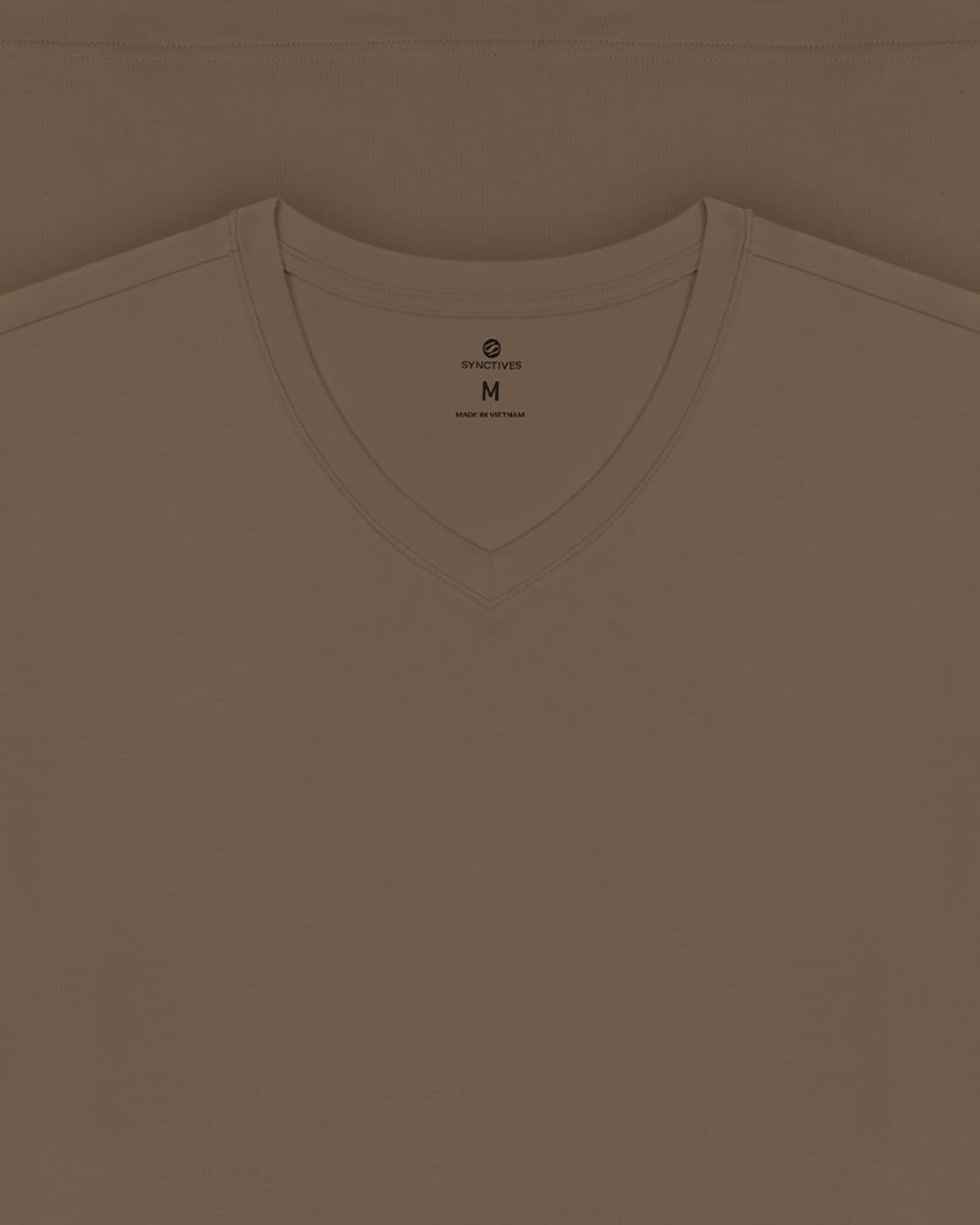 [Bamboo Cotton] Synctives Men’s Slim Fit V-Neck Undershirt 3