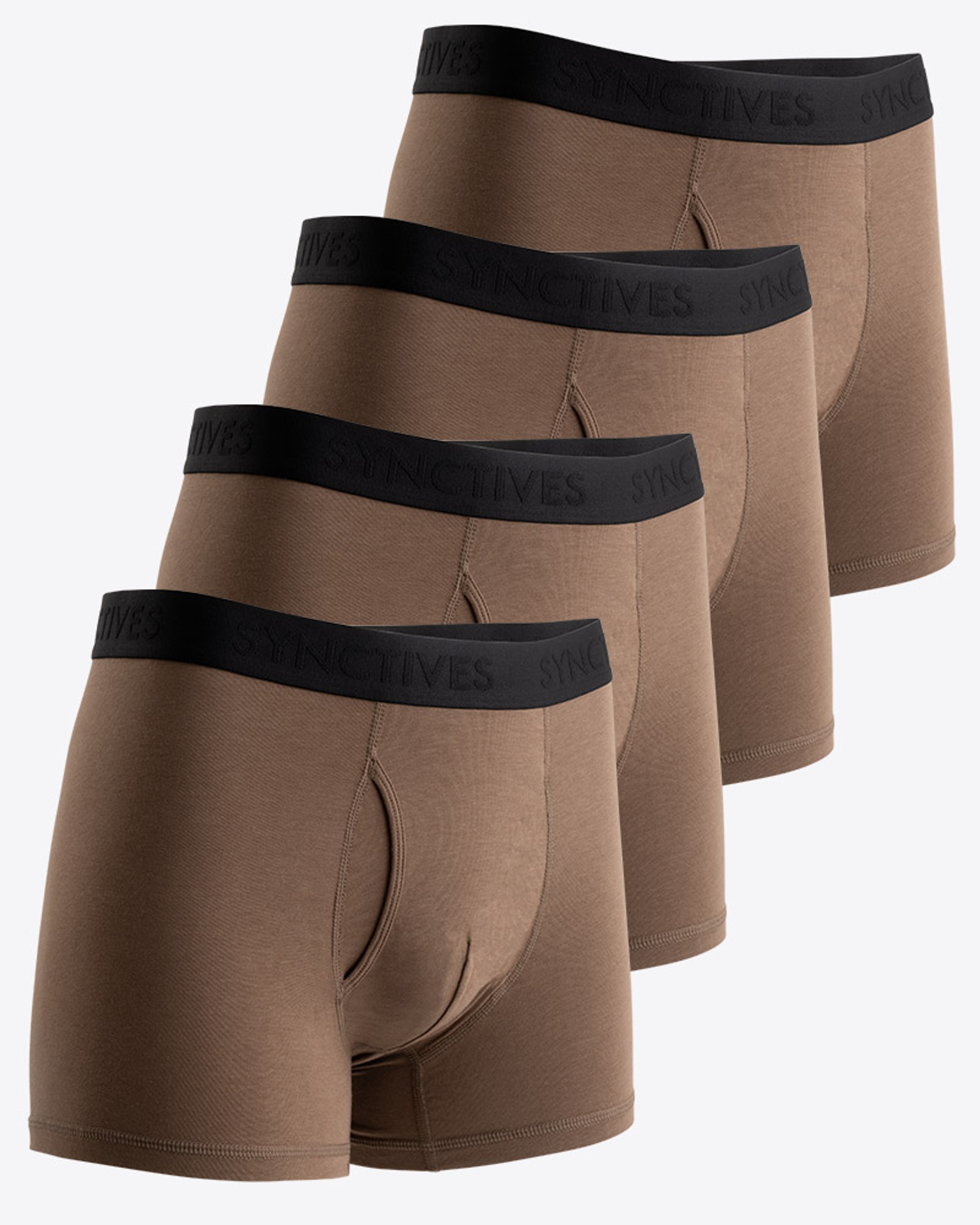 [Bamboo Cotton] Synctives Men’s Trunk Fit Underwear 4-Pack 1