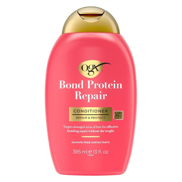 OGX Bond Protein Repair Conditioner 13 fl.oz - Repair & Protect, Lightweight Formula Targets Damaged Hair Areas