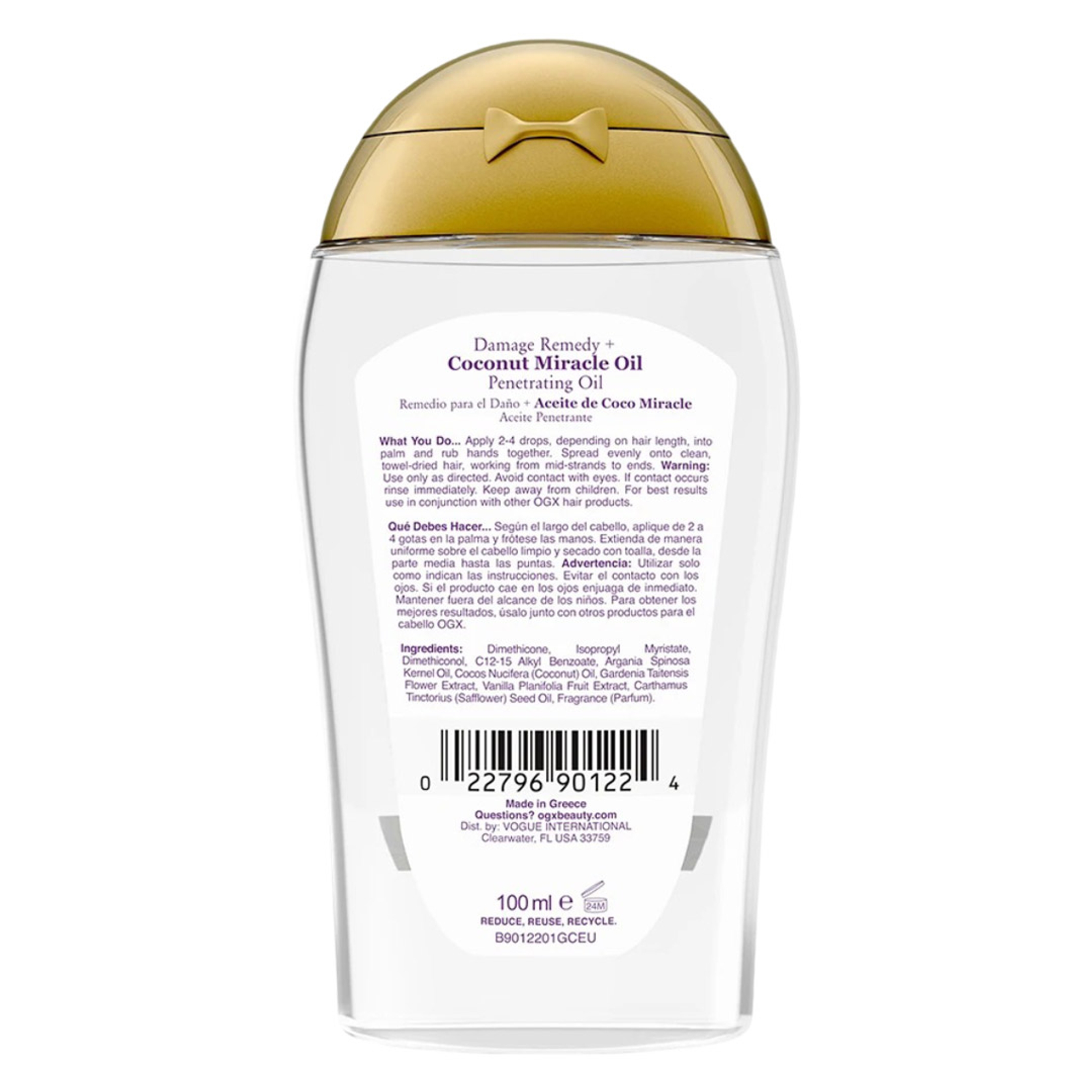 OGX Coconut Miracle Oil Penetrating Oil 3.3 fl.oz - Penetrating Hair Oil, Extra Hydrating Anti-Frizz for Coarse, Dry Hair 7