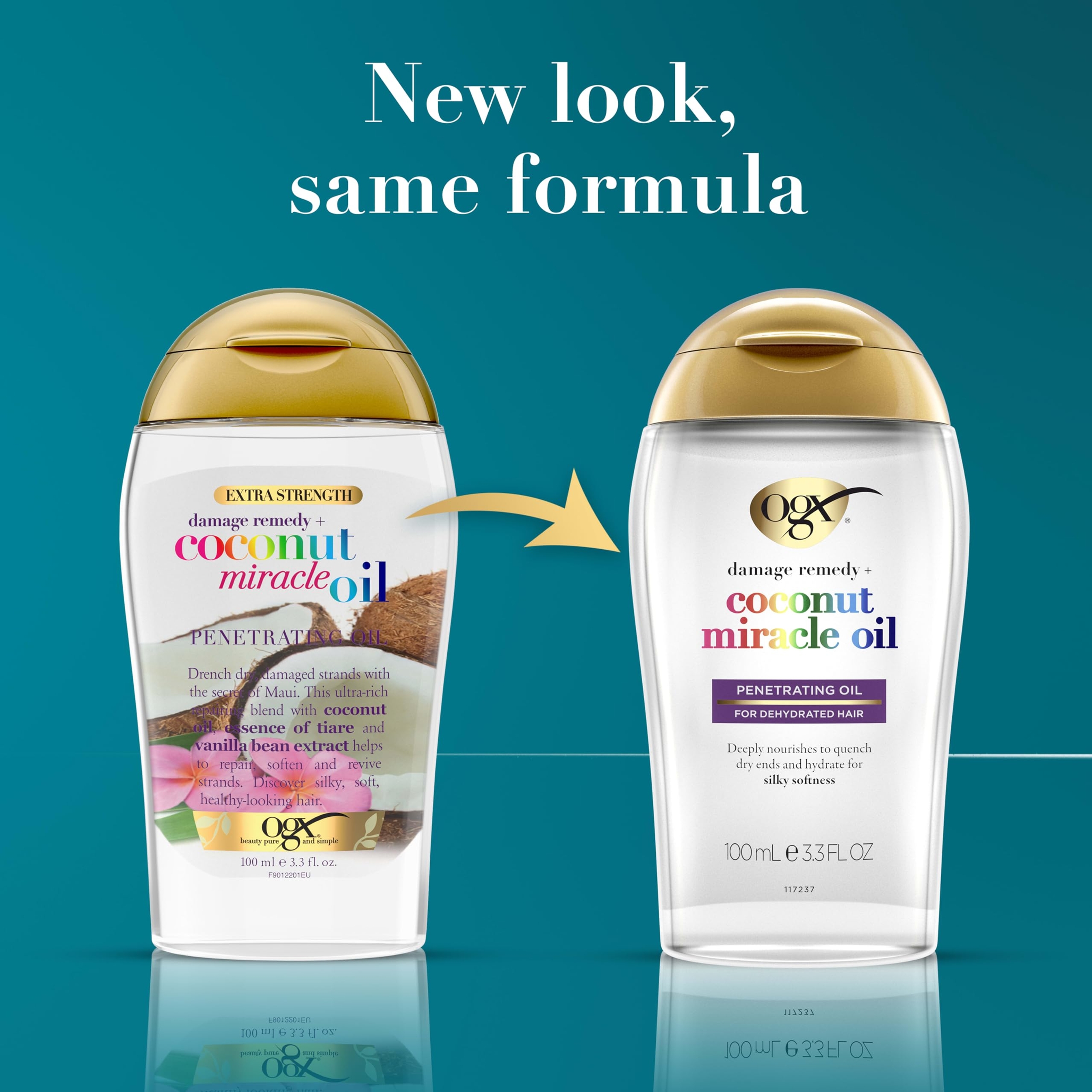 OGX Coconut Miracle Oil Penetrating Oil 3.3 fl.oz - Penetrating Hair Oil, Extra Hydrating Anti-Frizz for Coarse, Dry Hair 2