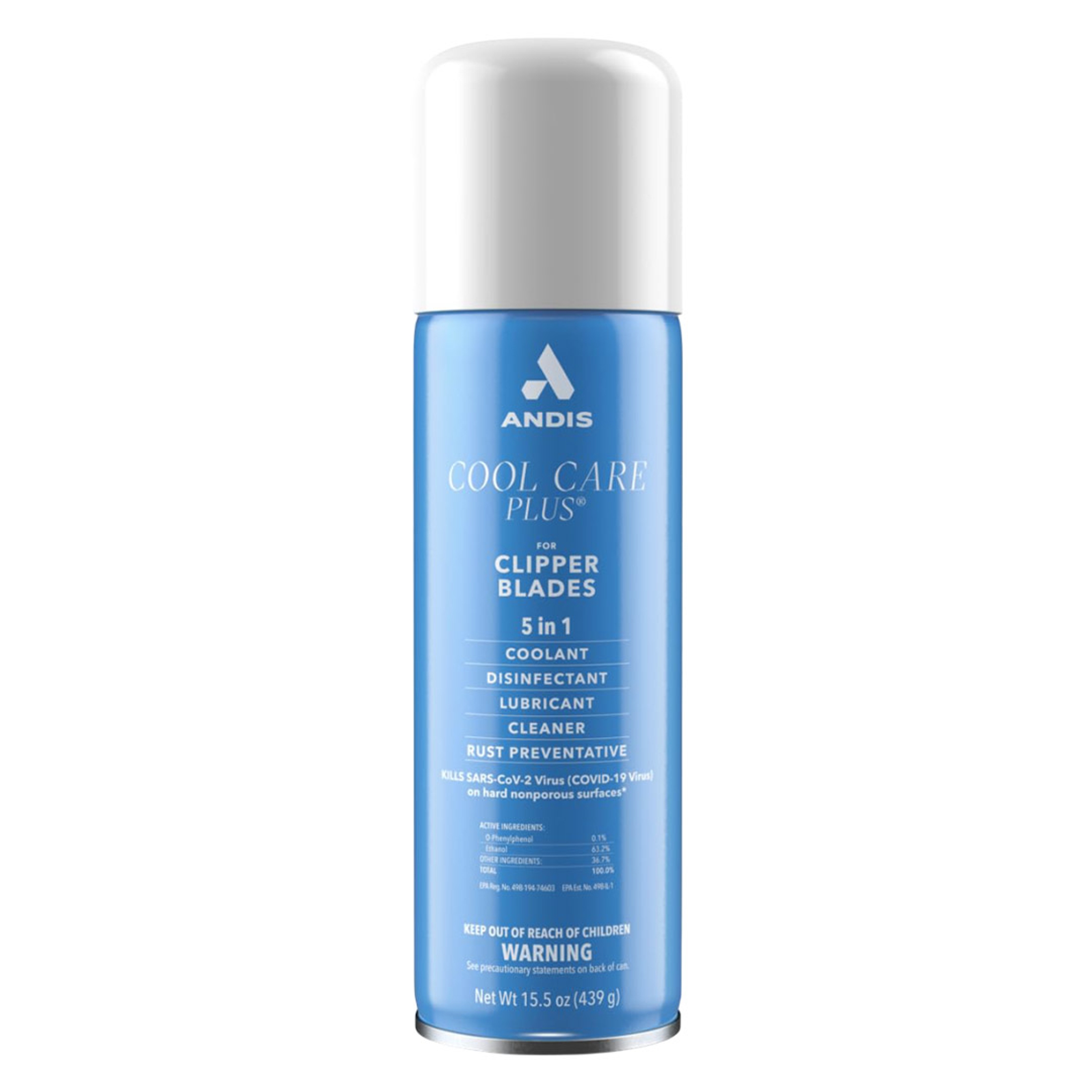 Andis Cool Care Plus 5-in-1 Clipper Spray 15.5 oz - for Blade Care & Treatment 1