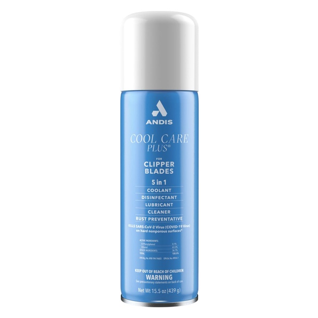 Andis Cool Care Plus 5-in-1 Clipper Spray 15.5 oz - for Blade Care & Treatment