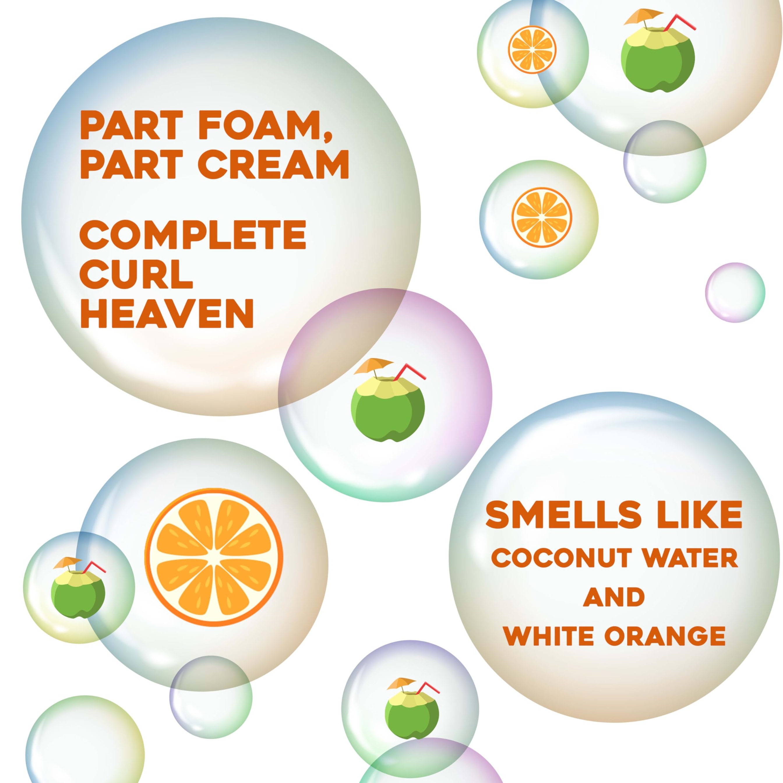 OGX Coconut Curls Decadent Creamy Mousse 7.9 oz - Lightweight Hydrating Mousse for Thick, Curly Hair 5