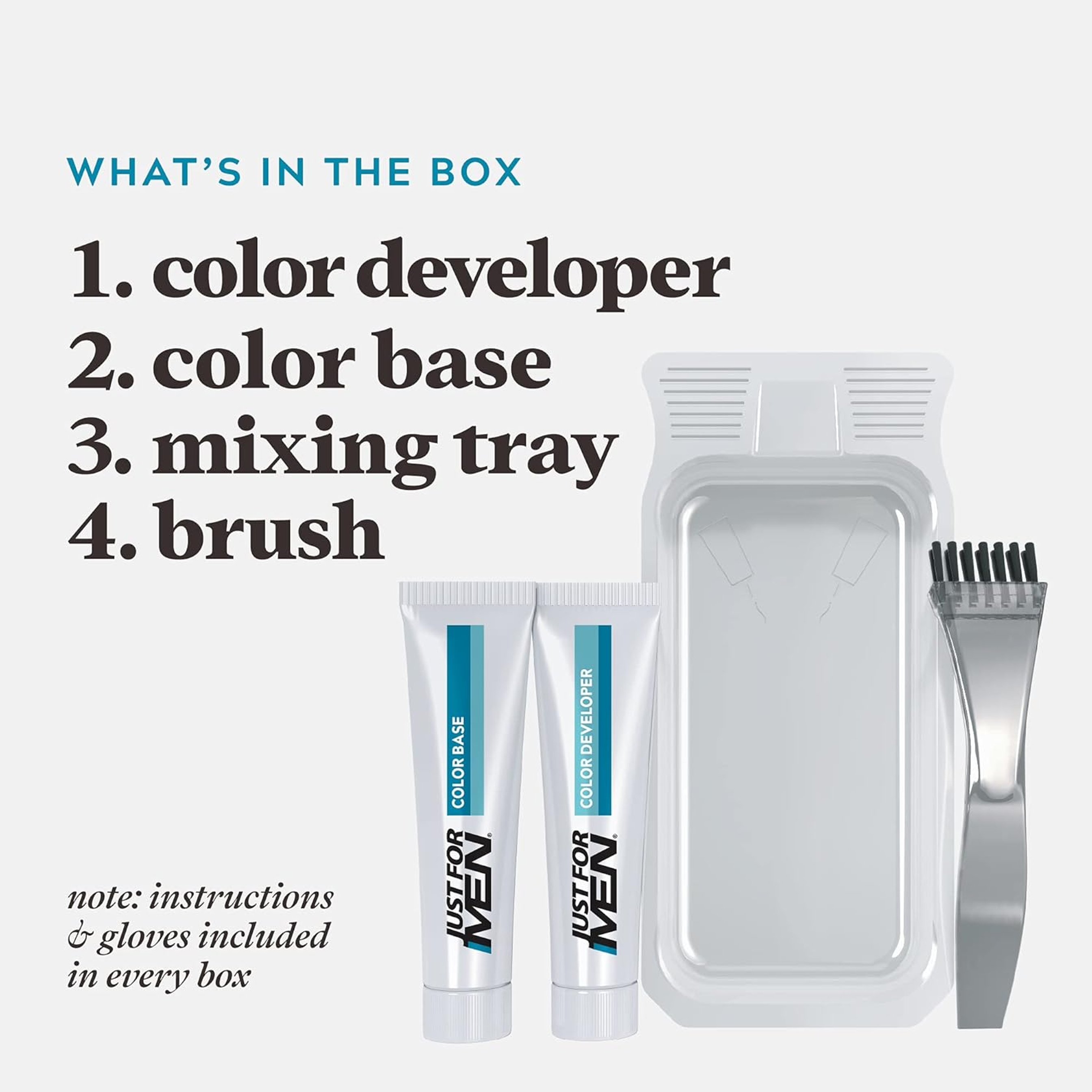 Just For Men Mustache & Beard Coloring, Darkest Brown, 1 Count - with Biotin, Aloe & Coconut Oil for Gray Hair, Brush Included 4
