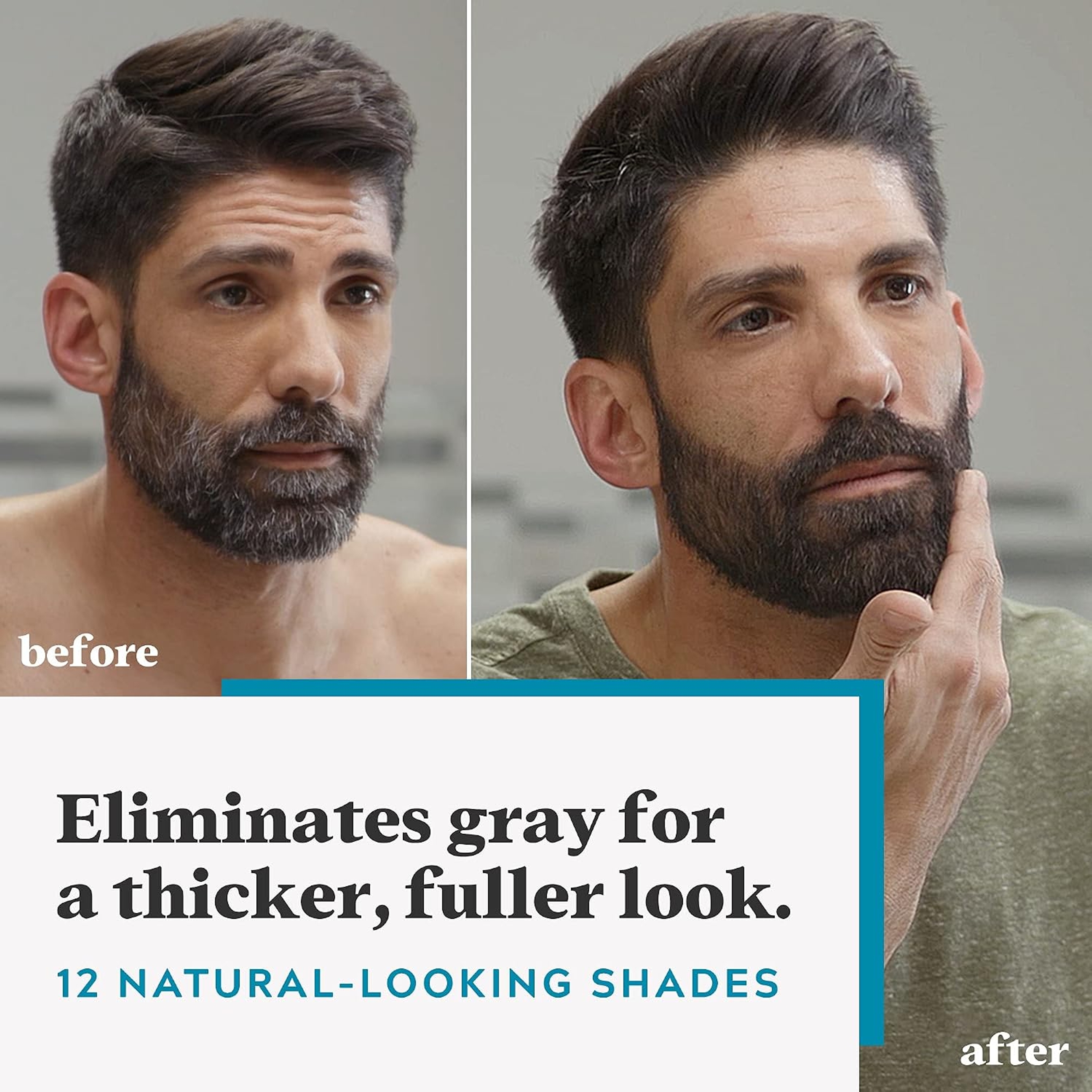 Just For Men Mustache & Beard Coloring, Darkest Brown, 1 Count - with Biotin, Aloe & Coconut Oil for Gray Hair, Brush Included 2