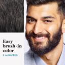 Just For Men Mustache & Beard Coloring, Darkest Brown, 1 Count - with Biotin, Aloe & Coconut Oil for Gray Hair, Brush Included 3