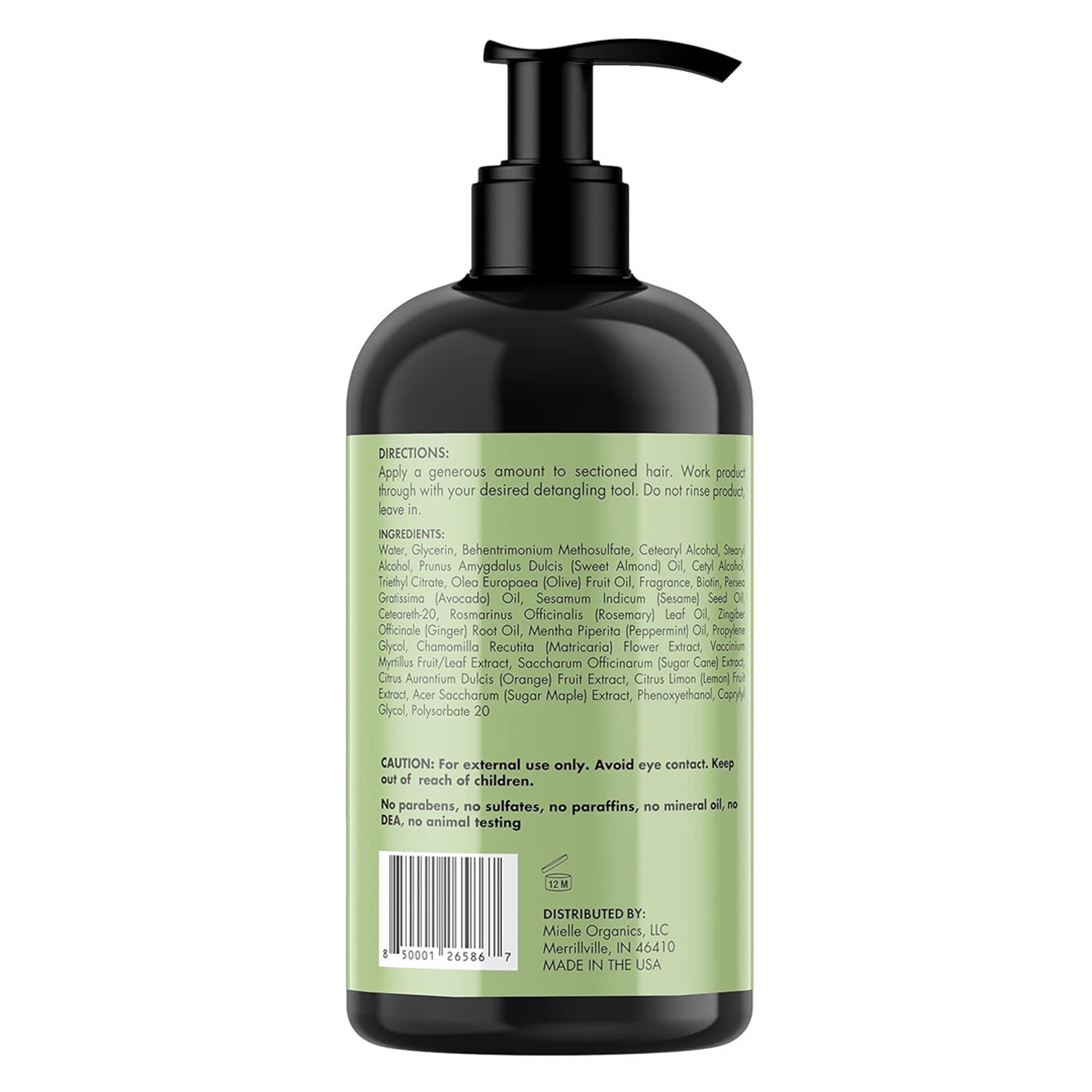 Mielle Rosemary Mint Strengthening Leave-In Conditioner 12 fl.oz - Hydrating Hair Moisturizer with Biotin for Curly Hair 8