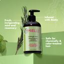Mielle Rosemary Mint Strengthening Leave-In Conditioner 12 fl.oz - Hydrating Hair Moisturizer with Biotin for Curly Hair 5
