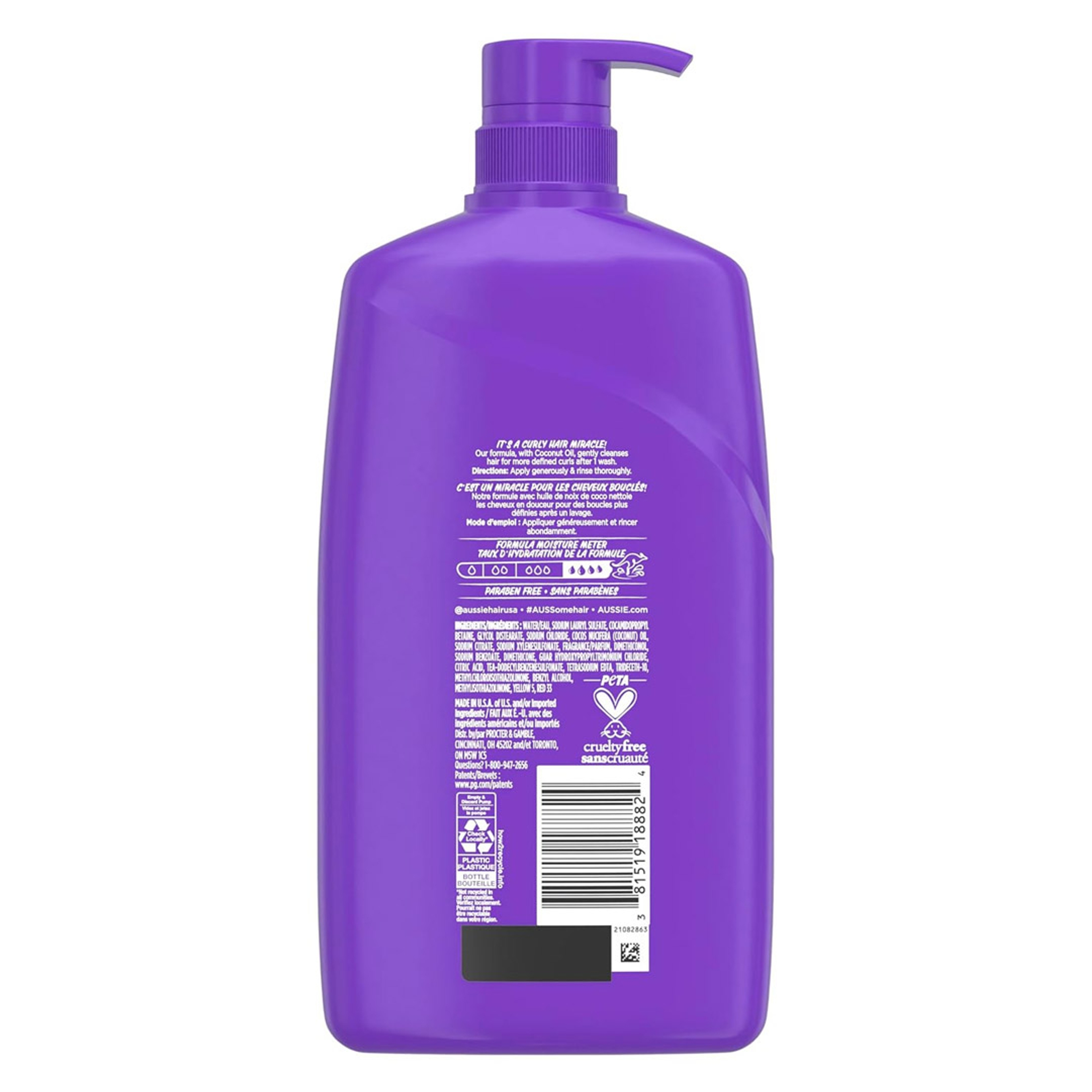 Aussie Miracle Curls Shampoo 26.2 fl.oz - Gently Cleanses Curly Hair with Coconut Oil, Paraben-Free 6