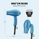 BaBylissPRO Nano Titanium Travel Dryer 1 Count - Professional Blow Dryer with Concentrator Nozzle, Foldable Handle 7