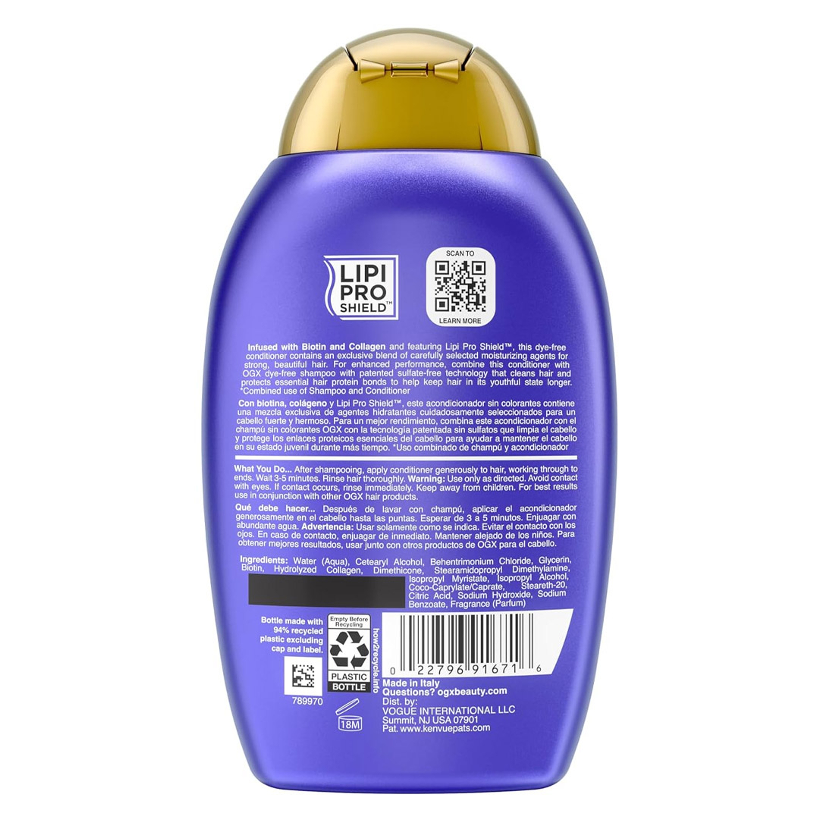 OGX Biotin & Collagen Conditioner 13 fl.oz - Gives Hair 72+ Hours of Volume & Body 9