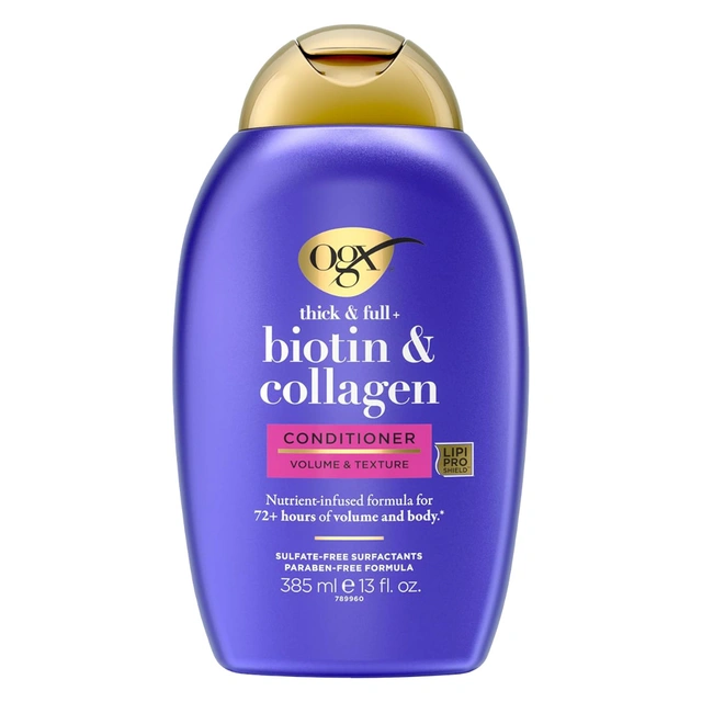 OGX Biotin & Collagen Conditioner 13 fl.oz - Gives Hair 72+ Hours of Volume & Body