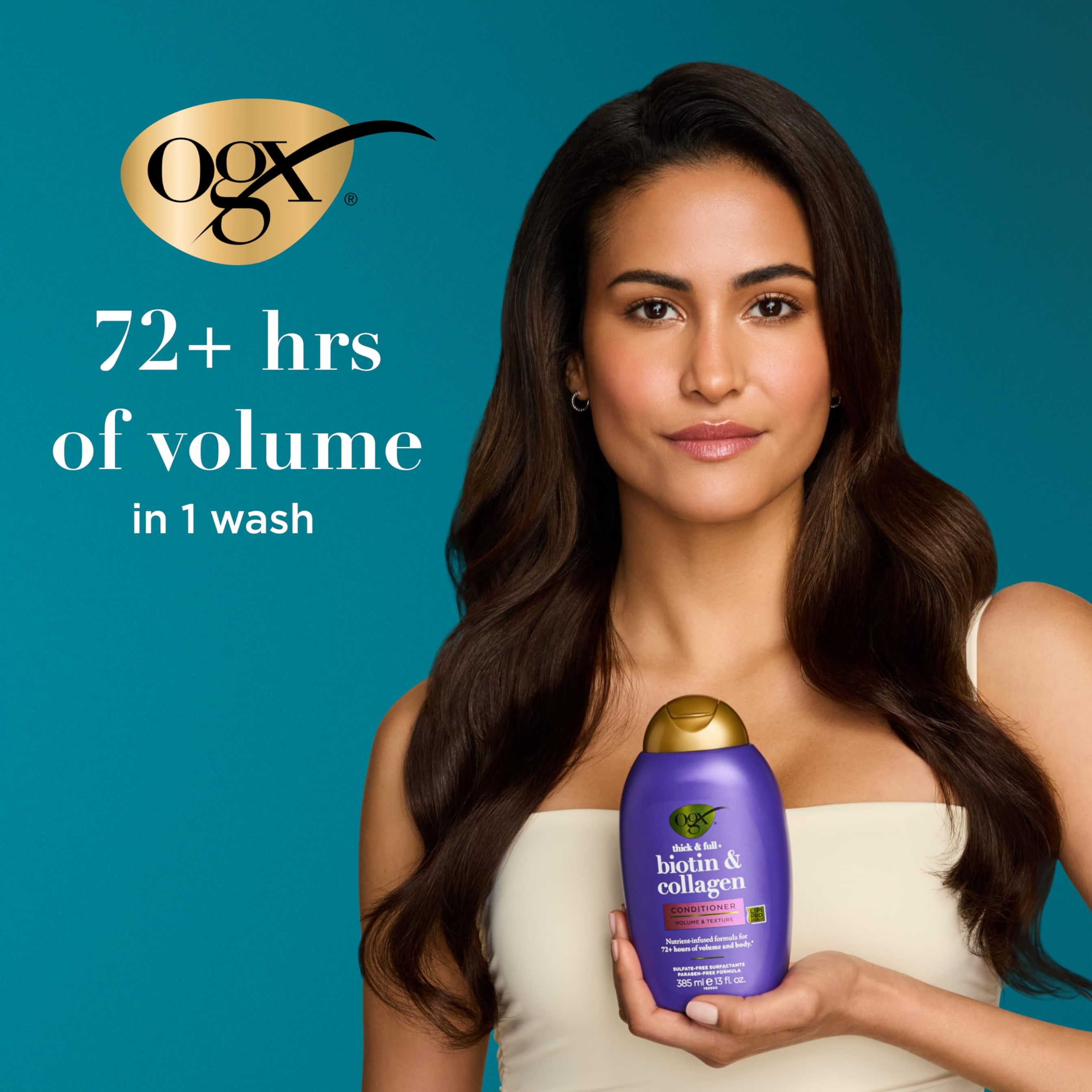 OGX Biotin & Collagen Conditioner 13 fl.oz - Gives Hair 72+ Hours of Volume & Body 2