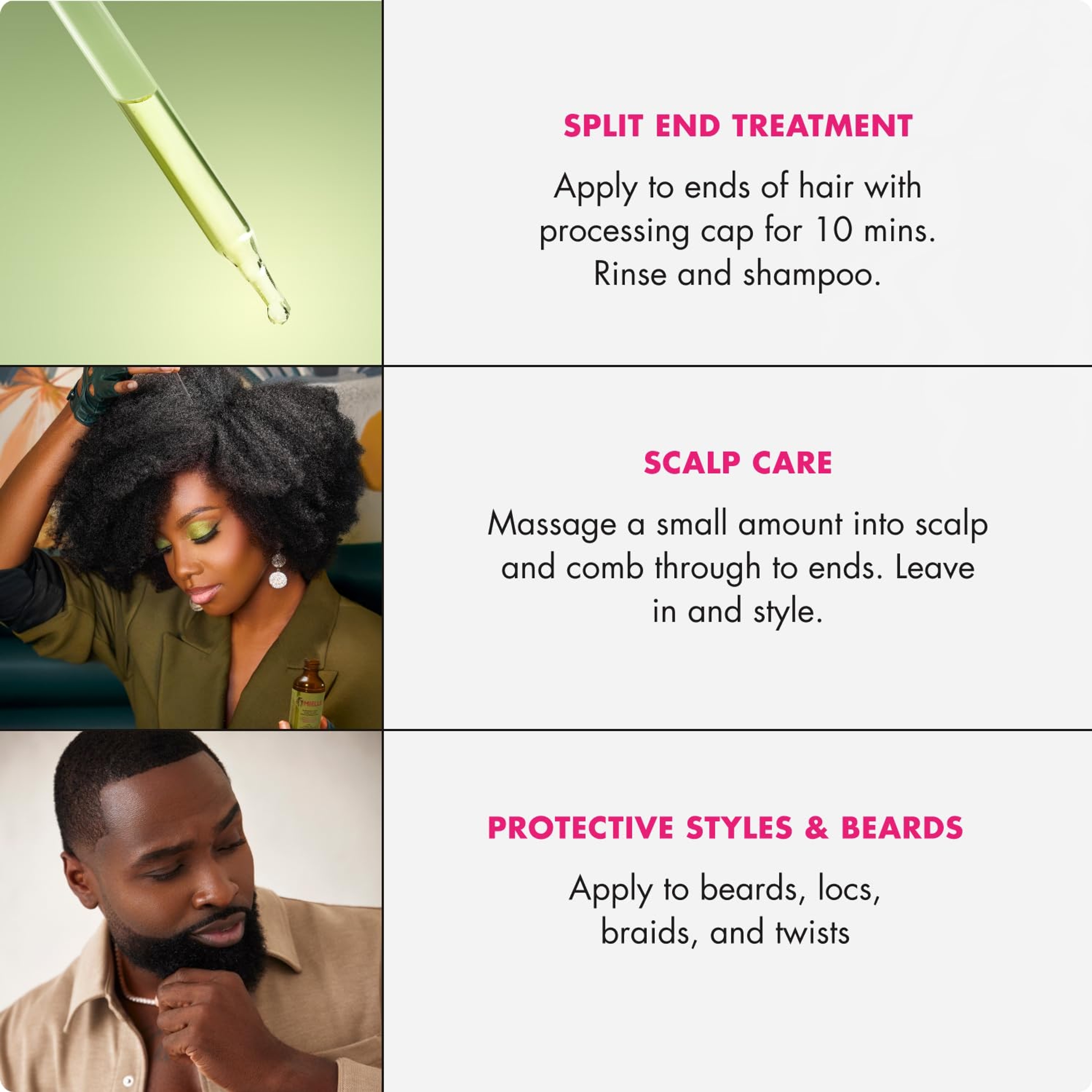 Mielle Rosemary Mint Scalp & Hair Strengthening Oil 2 oz - Infused with Biotin & Encourages Longer, Healthier Hair 5