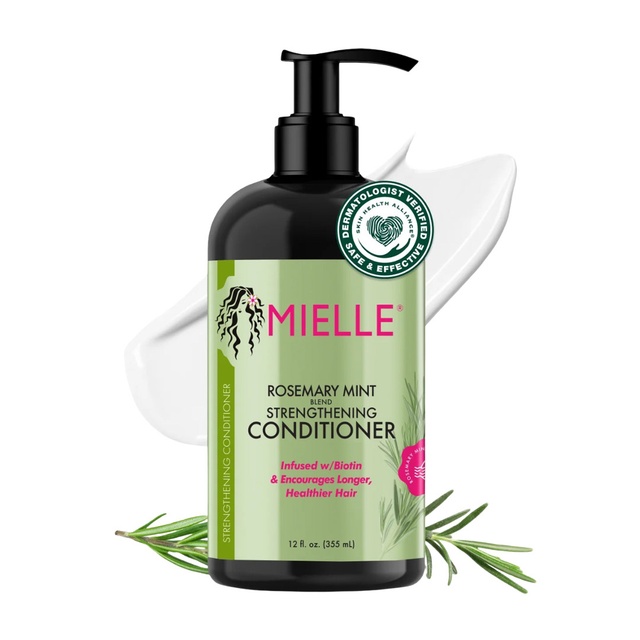 Mielle Rosemary Mint Strengthening Conditioner 12 fl.oz - Biotin Infused Detangling & Hydrating Conditioner