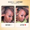 Bask & Lather Strong Hold Edge Control Gel 5.3 oz - Long-Lasting, Non-Flaking, No White Cast for All Hair Types 8