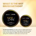 Bask & Lather Strong Hold Edge Control Gel 5.3 oz - Long-Lasting, Non-Flaking, No White Cast for All Hair Types 9