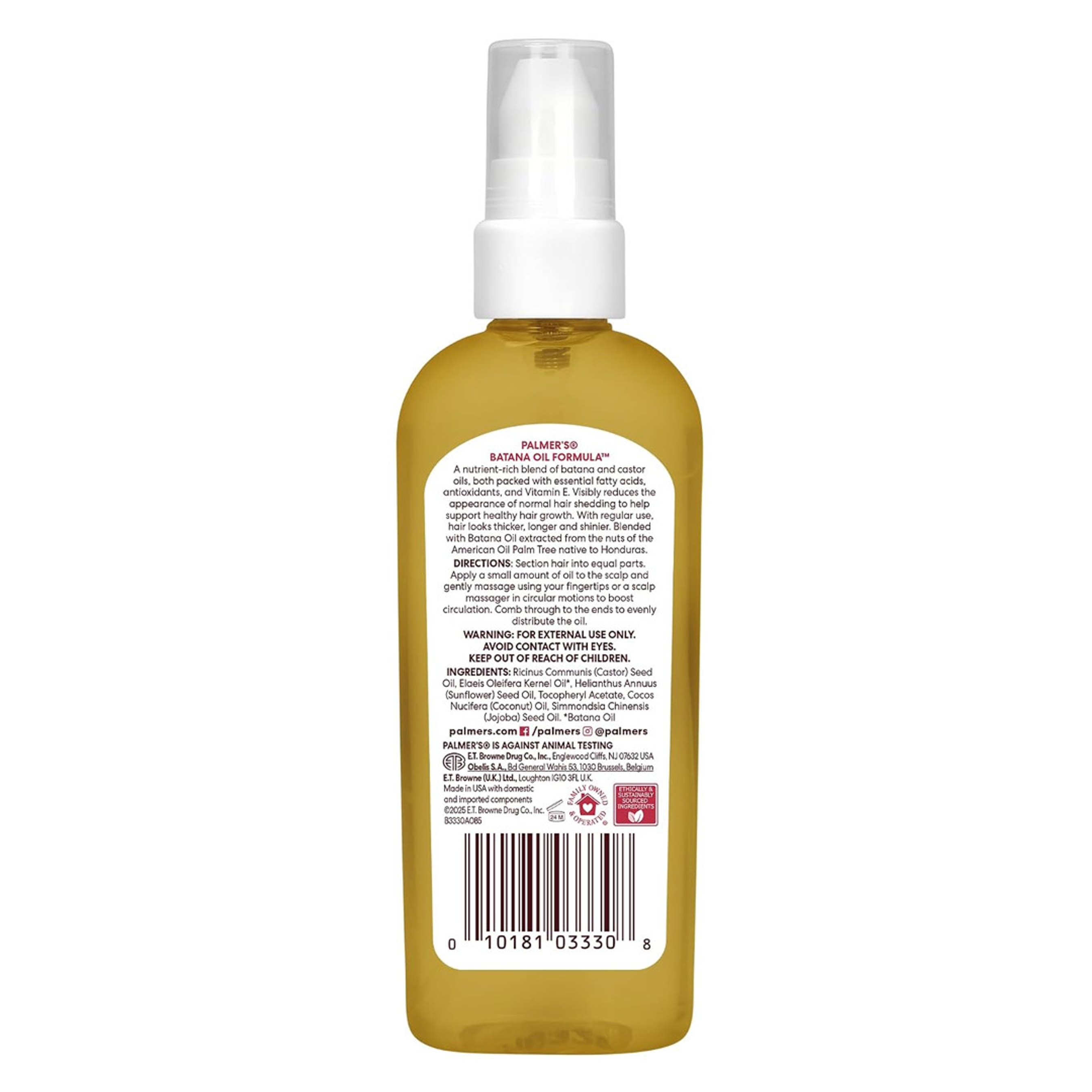 Palmer's Batana Oil Formula Treatment Oil 3.3 fl.oz - Helps Strengthen Roots & Promote Hair Growth for Fuller, Shinier Strands 8