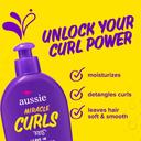 Aussie Miracle Curls Leave-in Detangling Milk 6.7 fl.oz - Paraben-Free Detangling Milk Treatment  with Coconut Oil 3