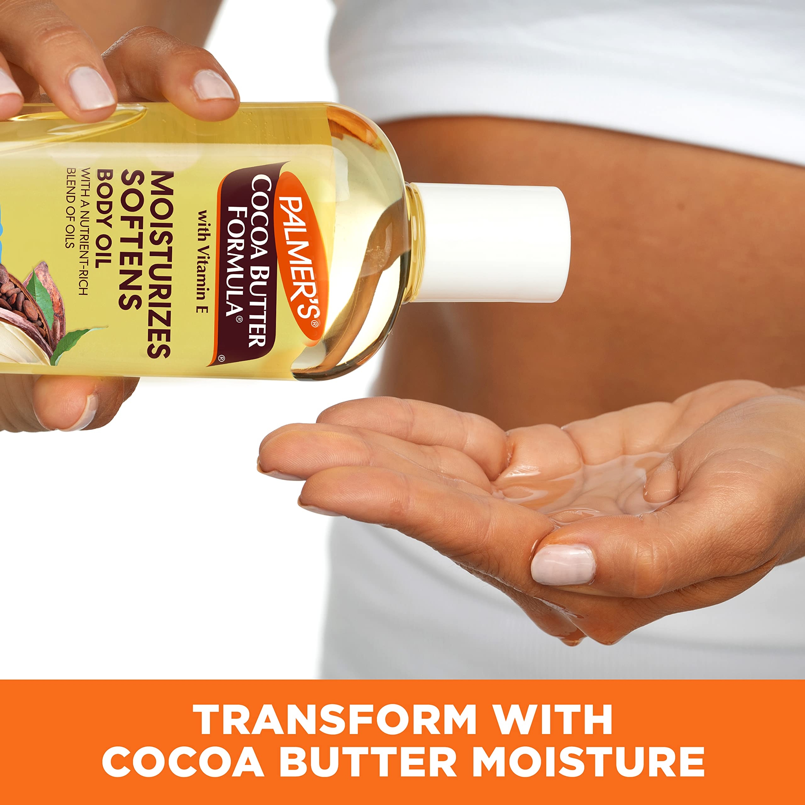 Palmer's Moisturizes & Softens Cocoa Butter Body Oil 8.5 fl.oz - 48H Moisture for Rough, Dry Skin with Vitamin E 3