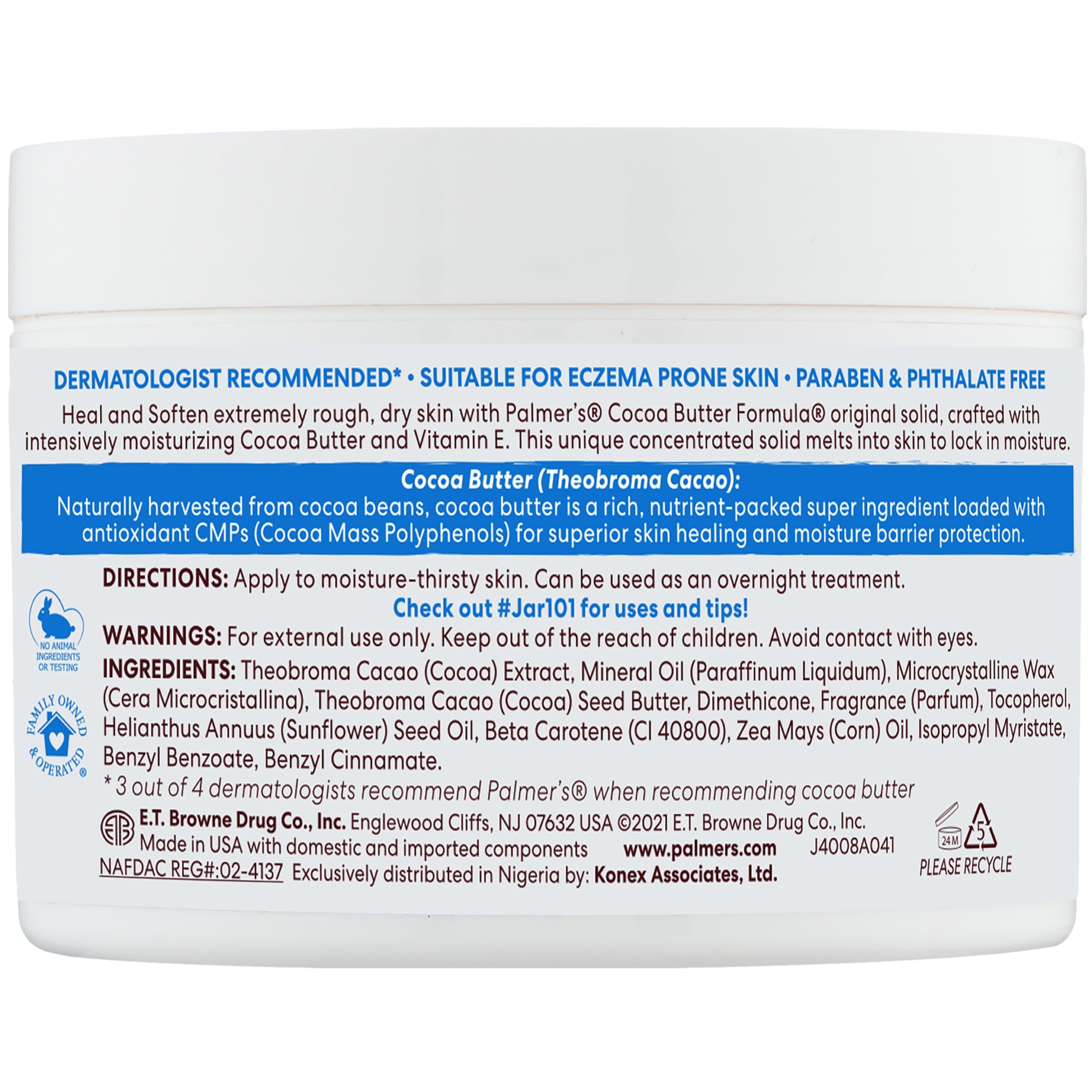 Palmer's Cocoa Butter Heals & Softens Solid Body Lotion 7.25 oz - Body Moisturizer with Vitamin E for Dry Skin 9