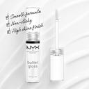 NYX Professional Makeup Butter Gloss Lip Gloss, Sugar Glass, 0.27 fl.oz - Non-Sticky & Shiny Vegan Lip Makeup 2