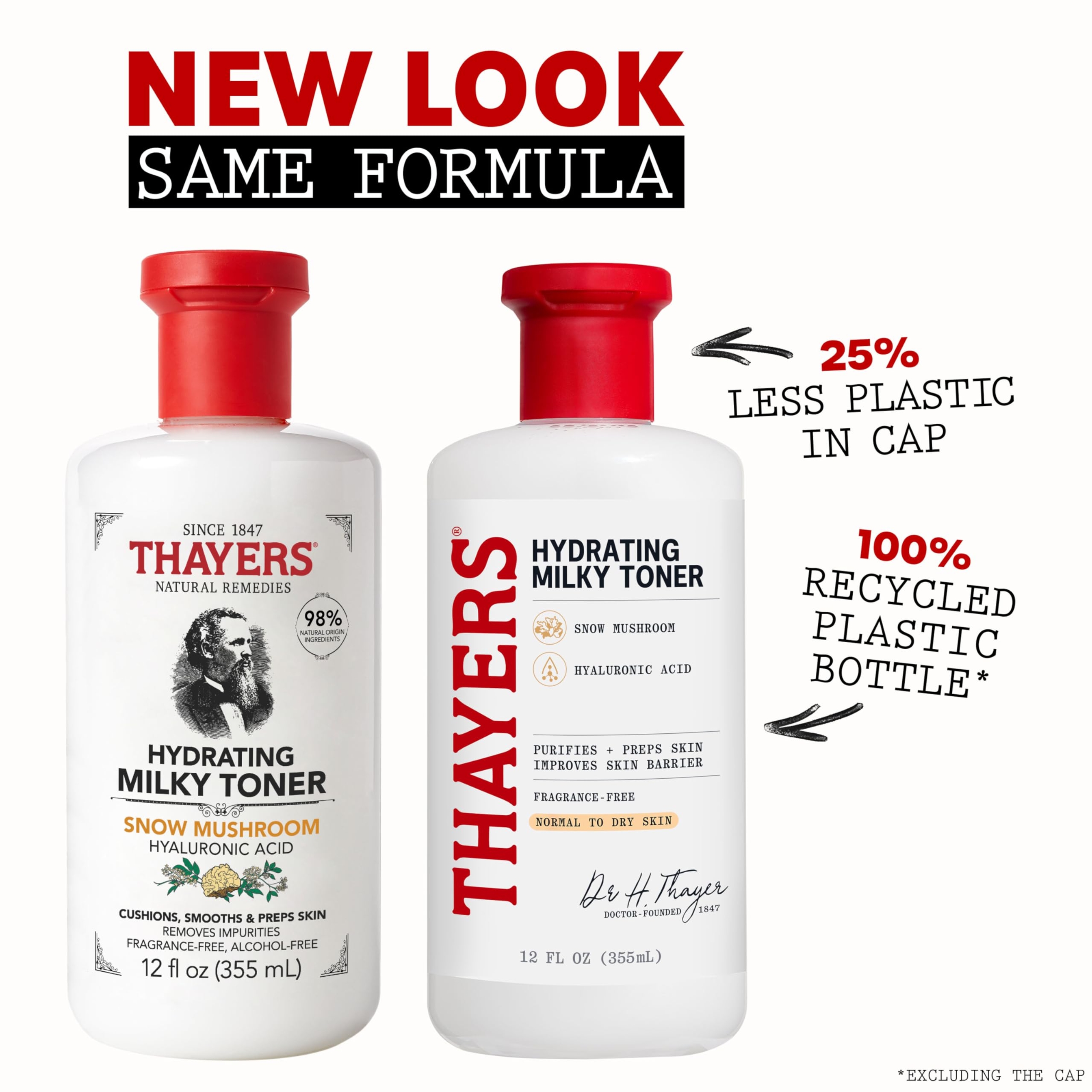 Thayers Hydrating Milky Toner 12 fl.oz - Gentle Hydrating Facial Toner with Snow Mushroom & Hyaluronic Acid 2